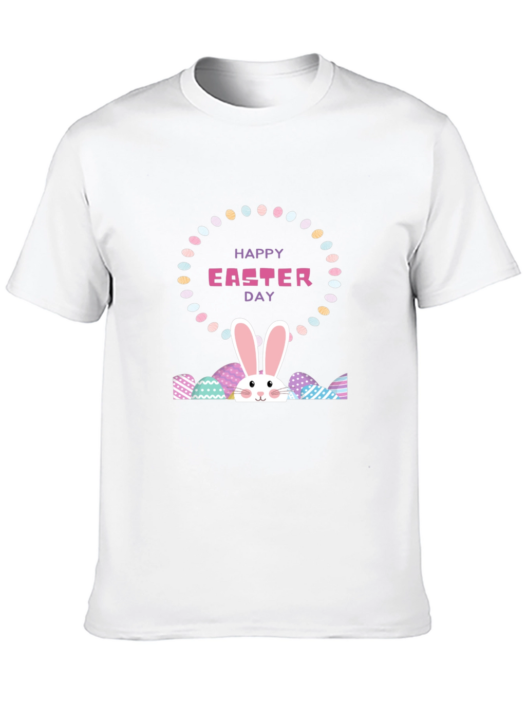 Happy Easter Day Black T-Shirt