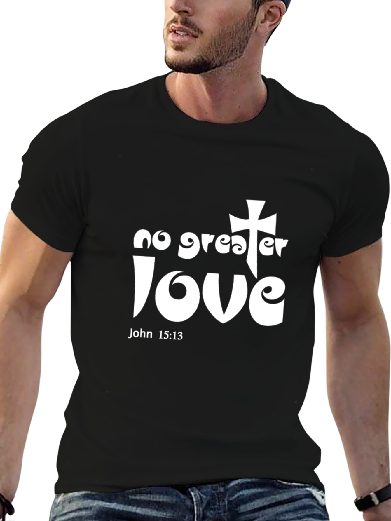 No Greater Love Christian Graphic T-Shirt