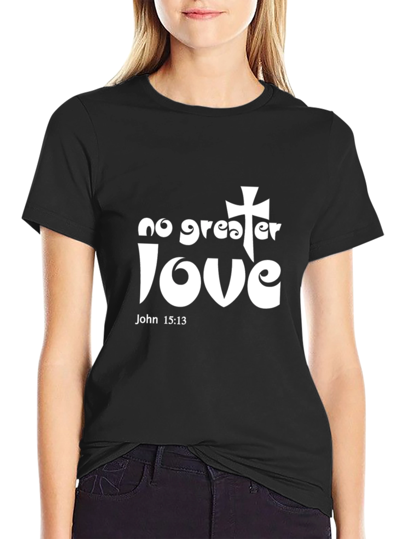 No Greater Love Christian Graphic T-Shirt