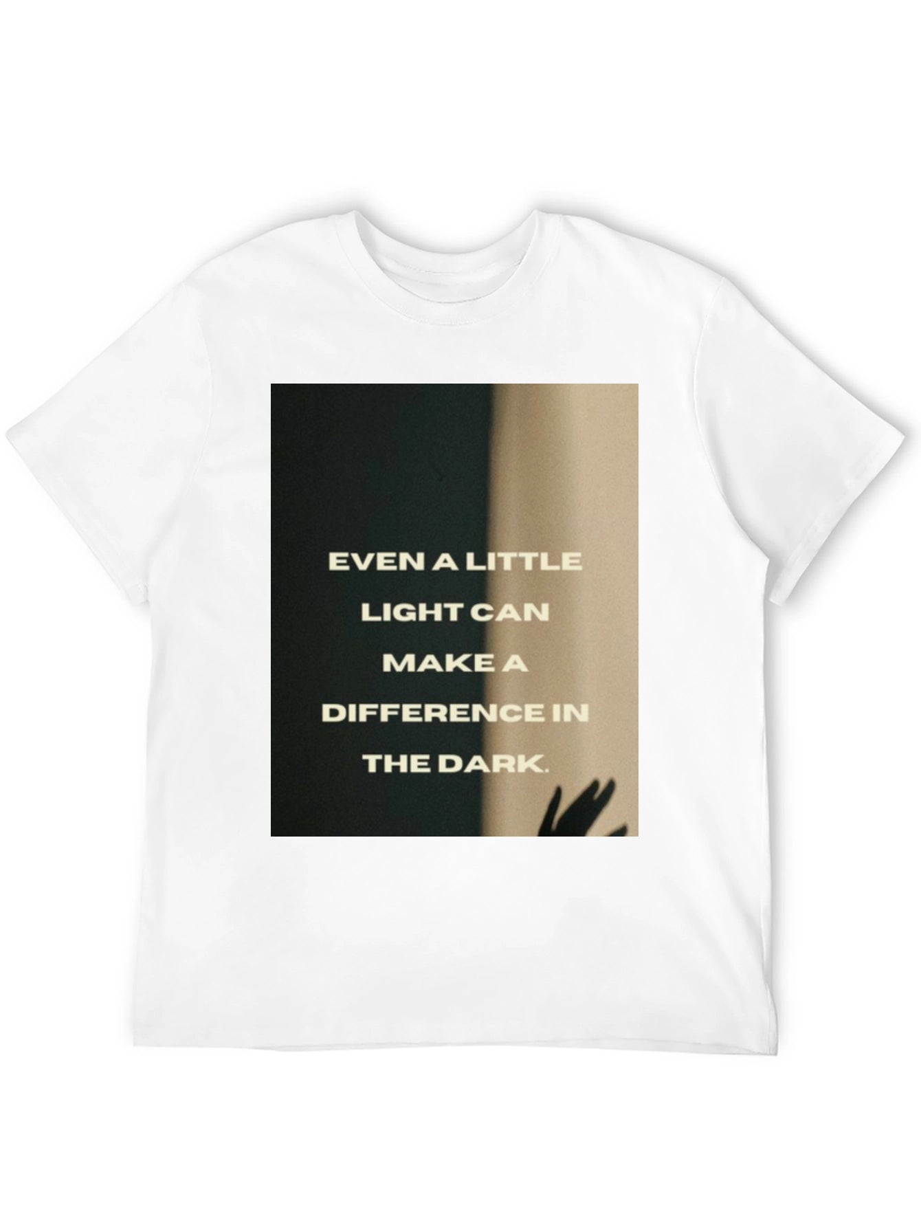 Inspirational Light in Dark T-Shirt - Black