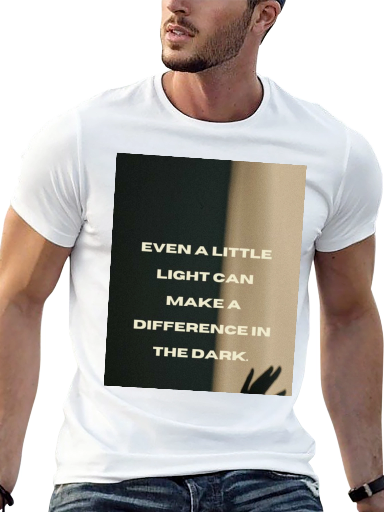 Inspirational Light in Dark T-Shirt - Black