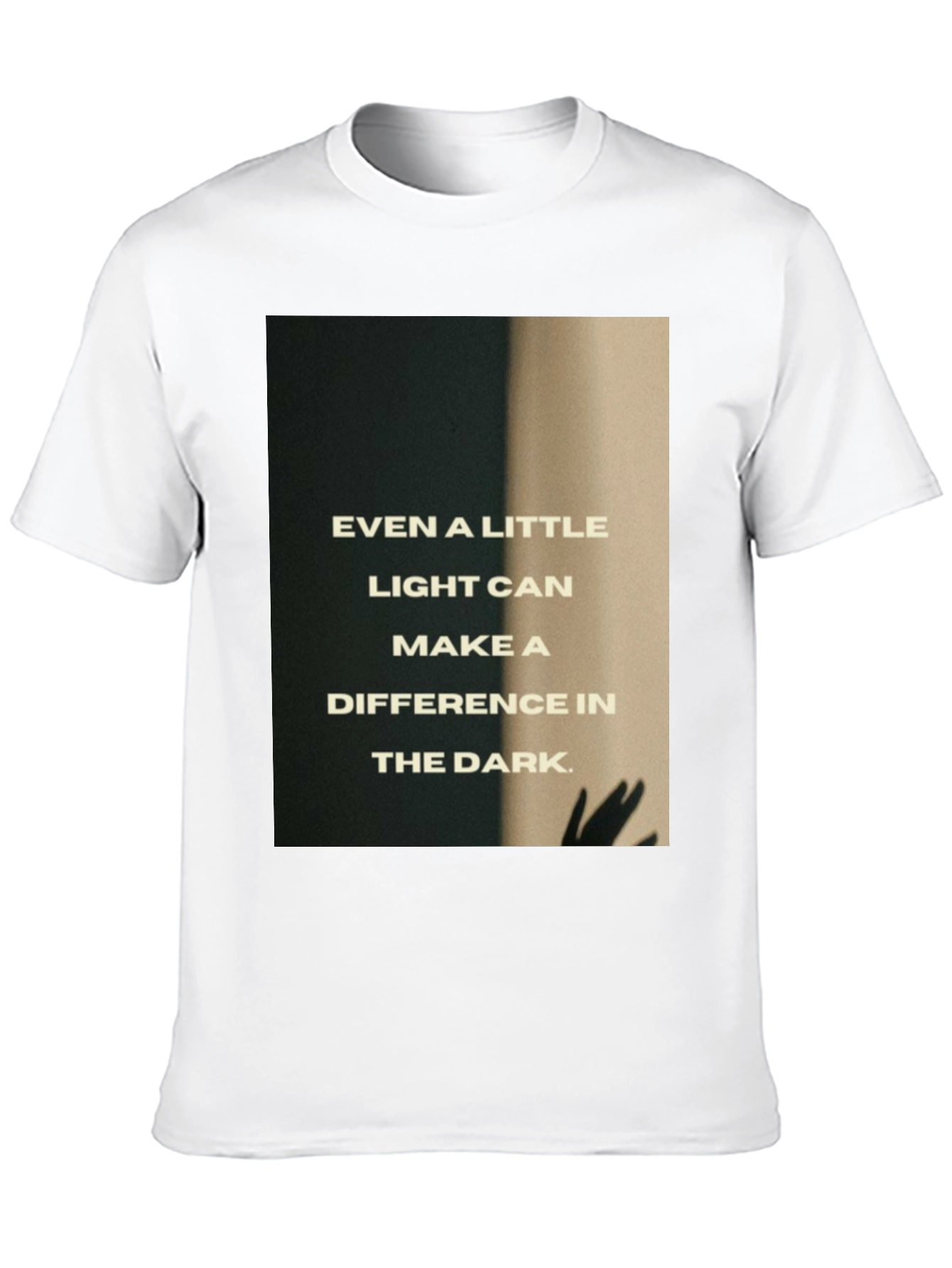 Inspirational Light in Dark T-Shirt - Black