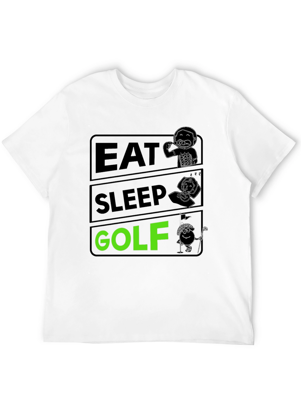 Eat Sleep Golf Funny T-Shirt | Golfer Gift