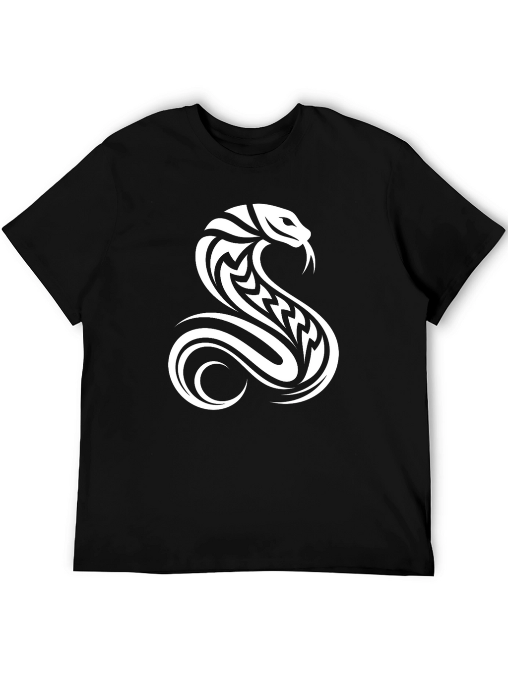 Mens Black Cobra Graphic Tee