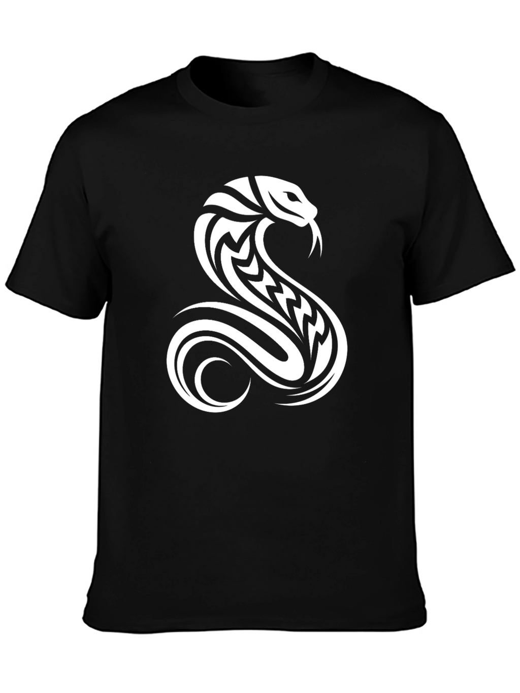 Mens Black Cobra Graphic Tee