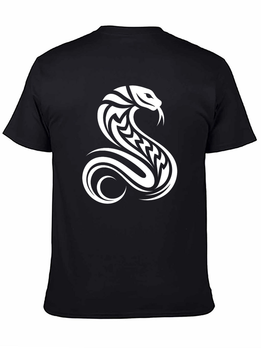 Mens Black Cobra Graphic Tee
