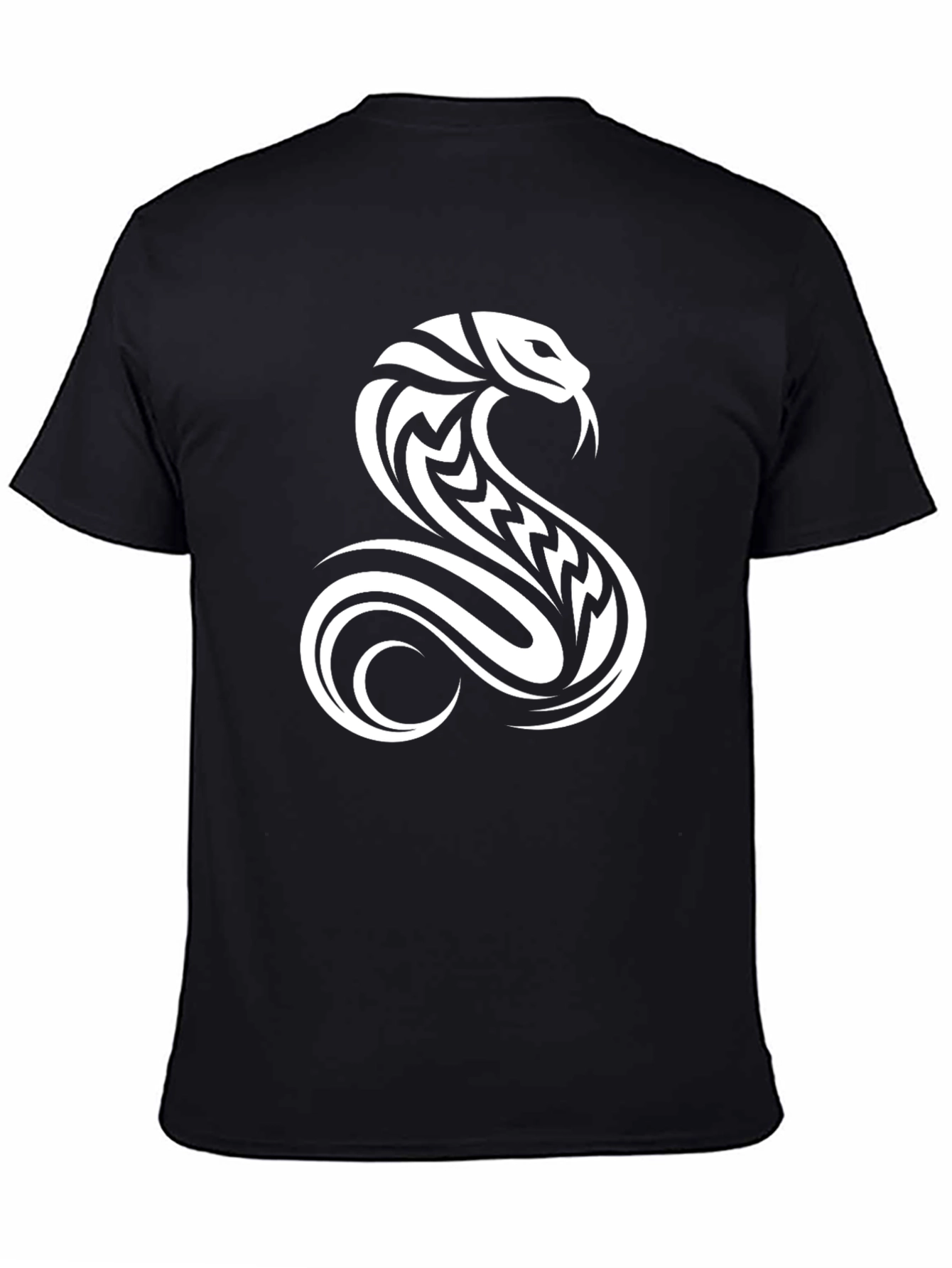 Mens Black Cobra Graphic Tee