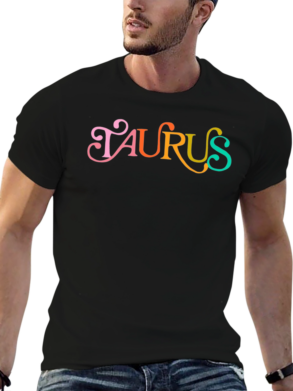 Retro Taurus Zodiac Sign Graphic Tee