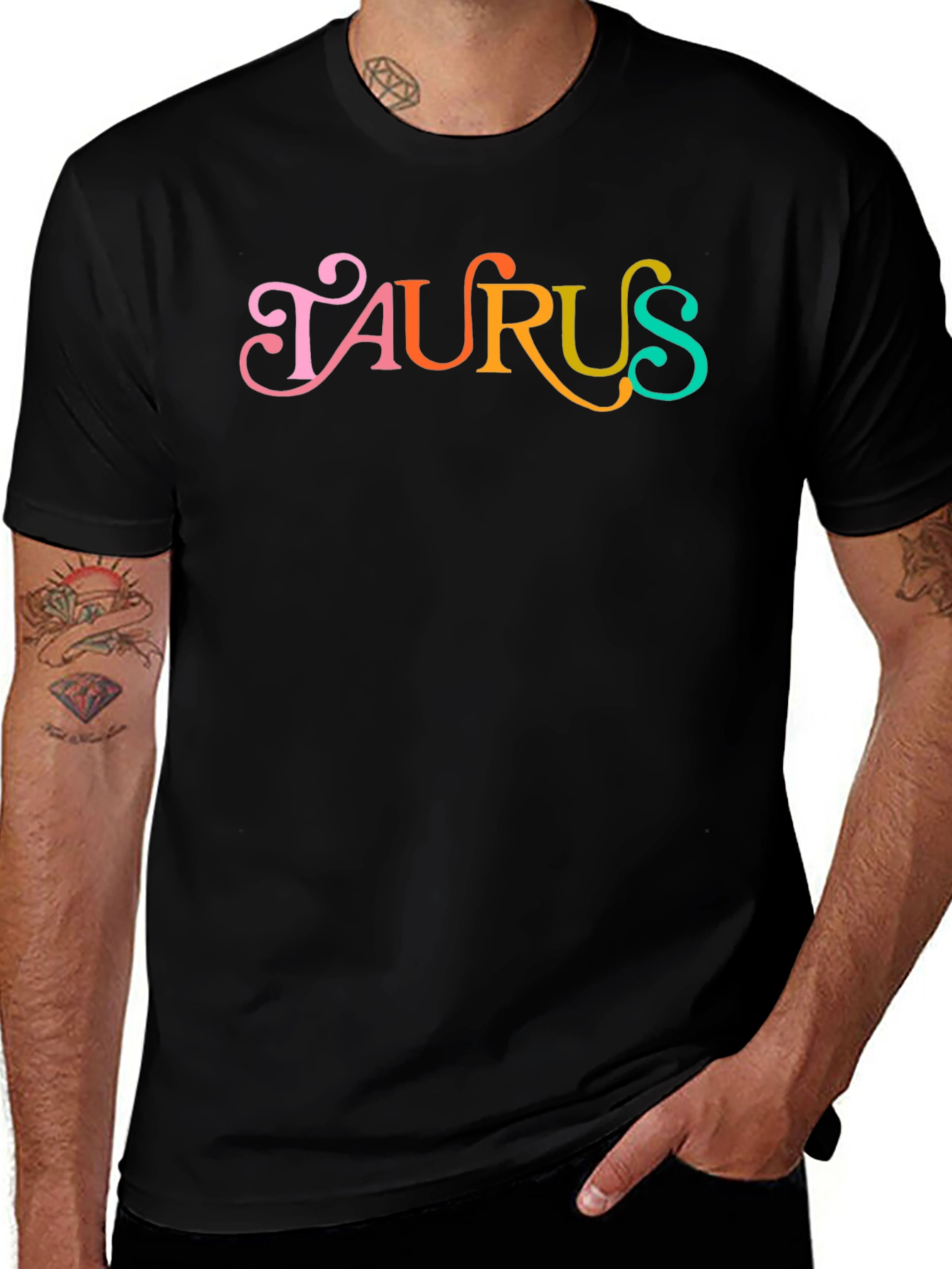 Retro Taurus Zodiac Sign Graphic Tee