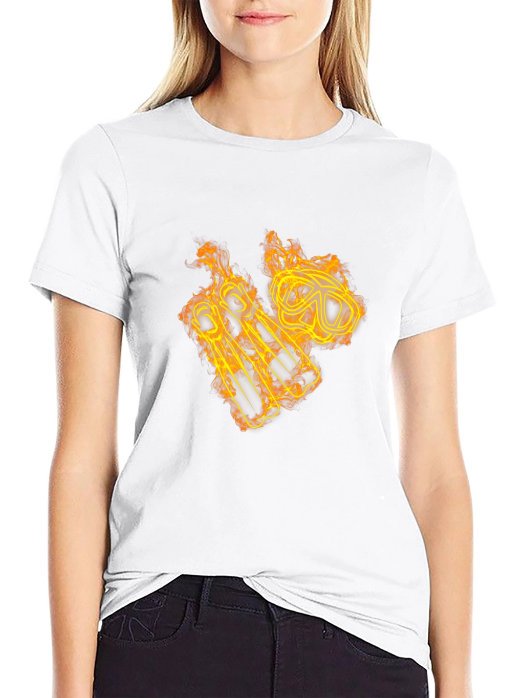 Fiery Scuba Gear Graphic Tee - Black Cotton Shirt
