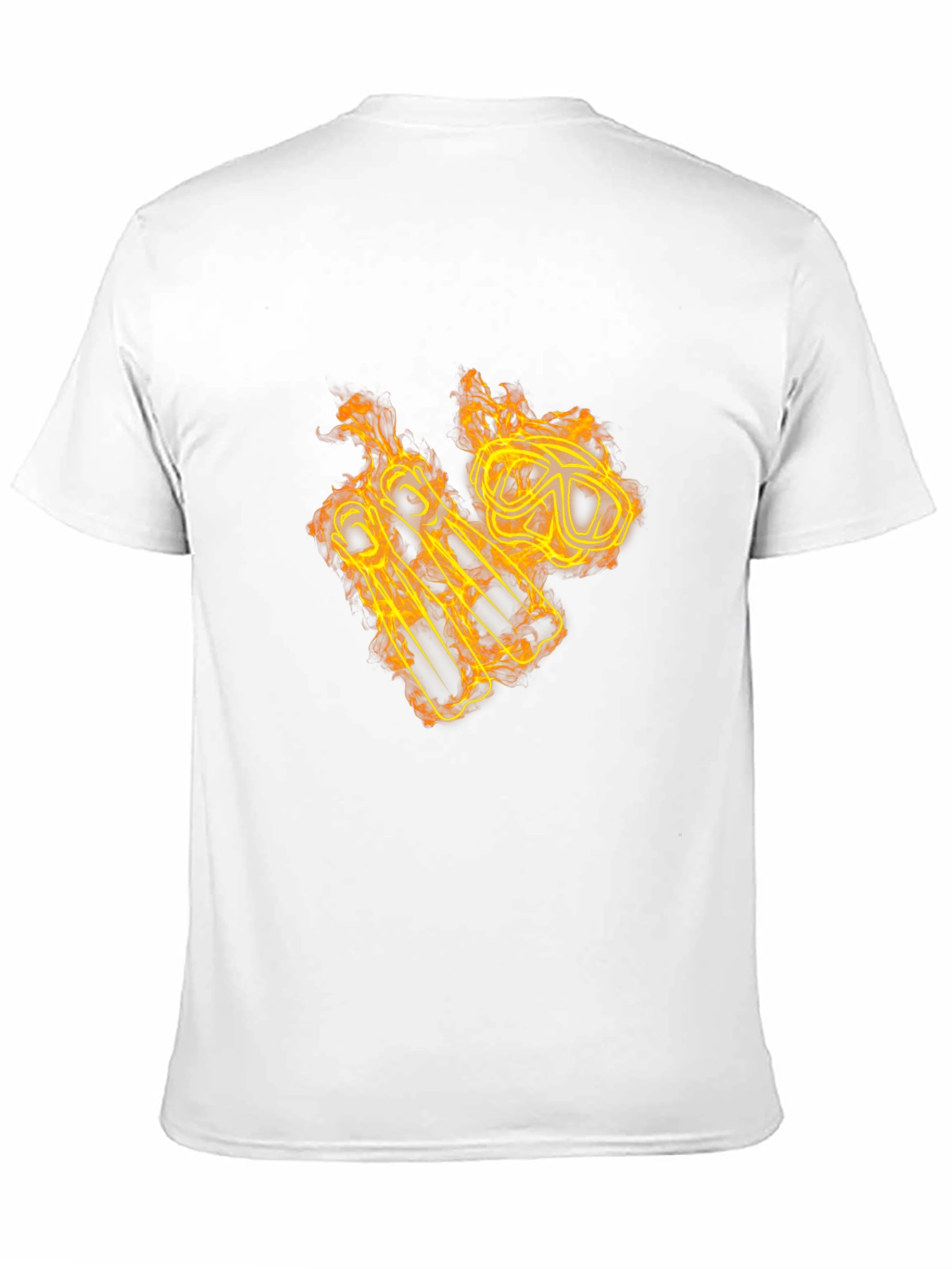 Fiery Scuba Gear Graphic Tee - Black Cotton Shirt