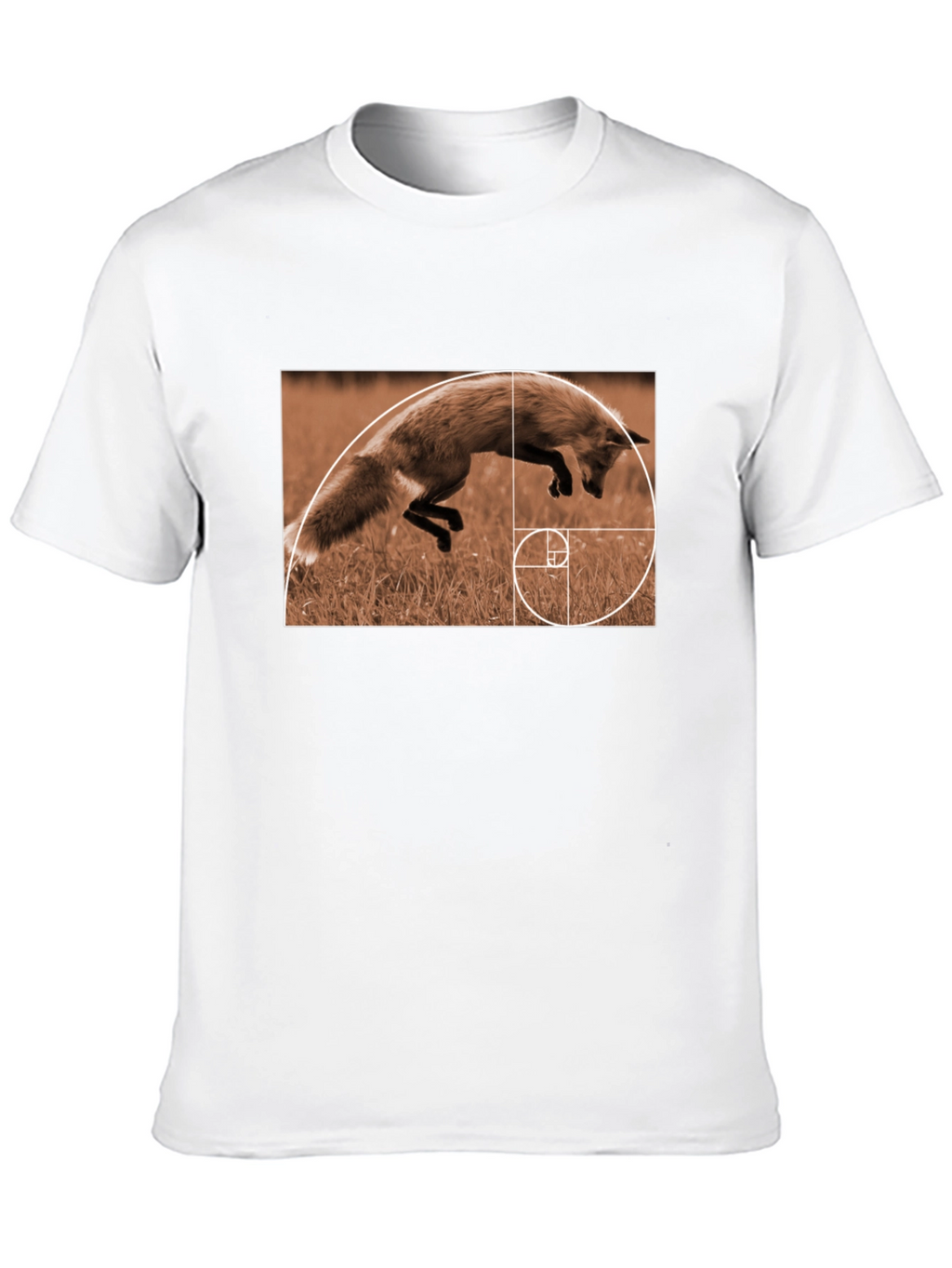 Fox Golden Ratio T-Shirt - Stylish Math Nature Tee
