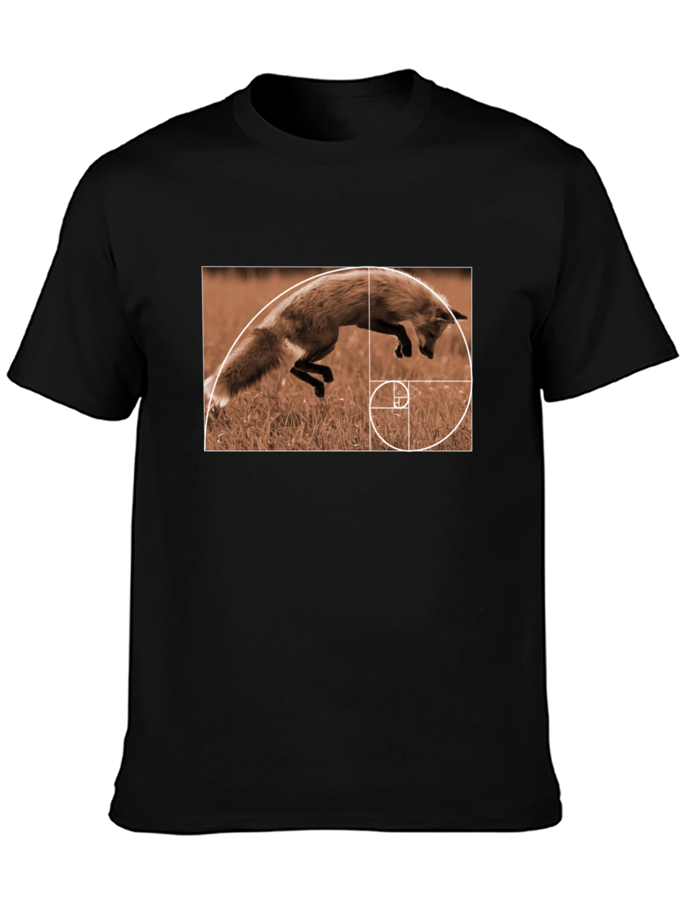 Fox Golden Ratio T-Shirt - Stylish Math Nature Tee