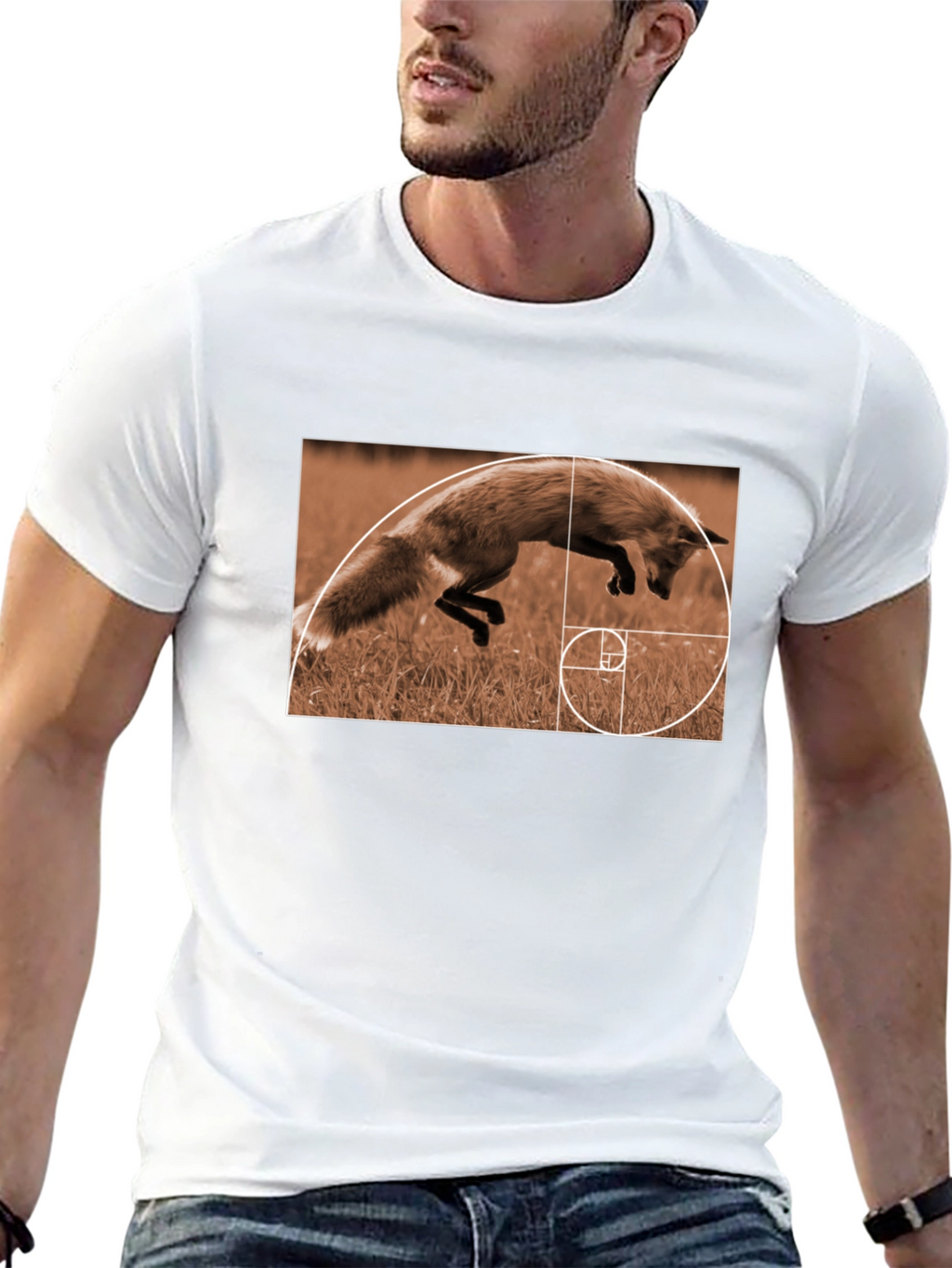 Fox Golden Ratio T-Shirt - Stylish Math Nature Tee