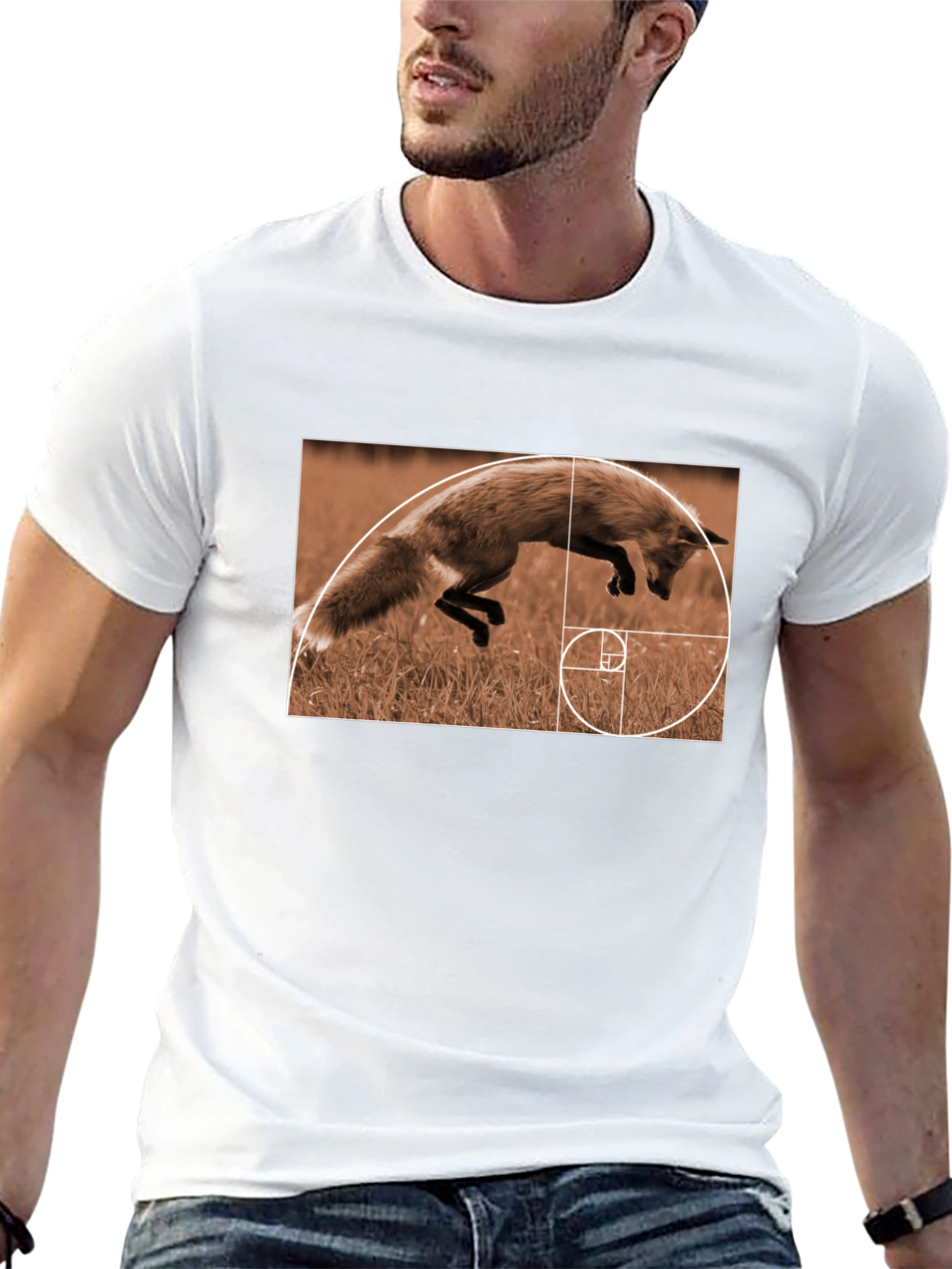 Fox Golden Ratio T-Shirt - Stylish Math Nature Tee