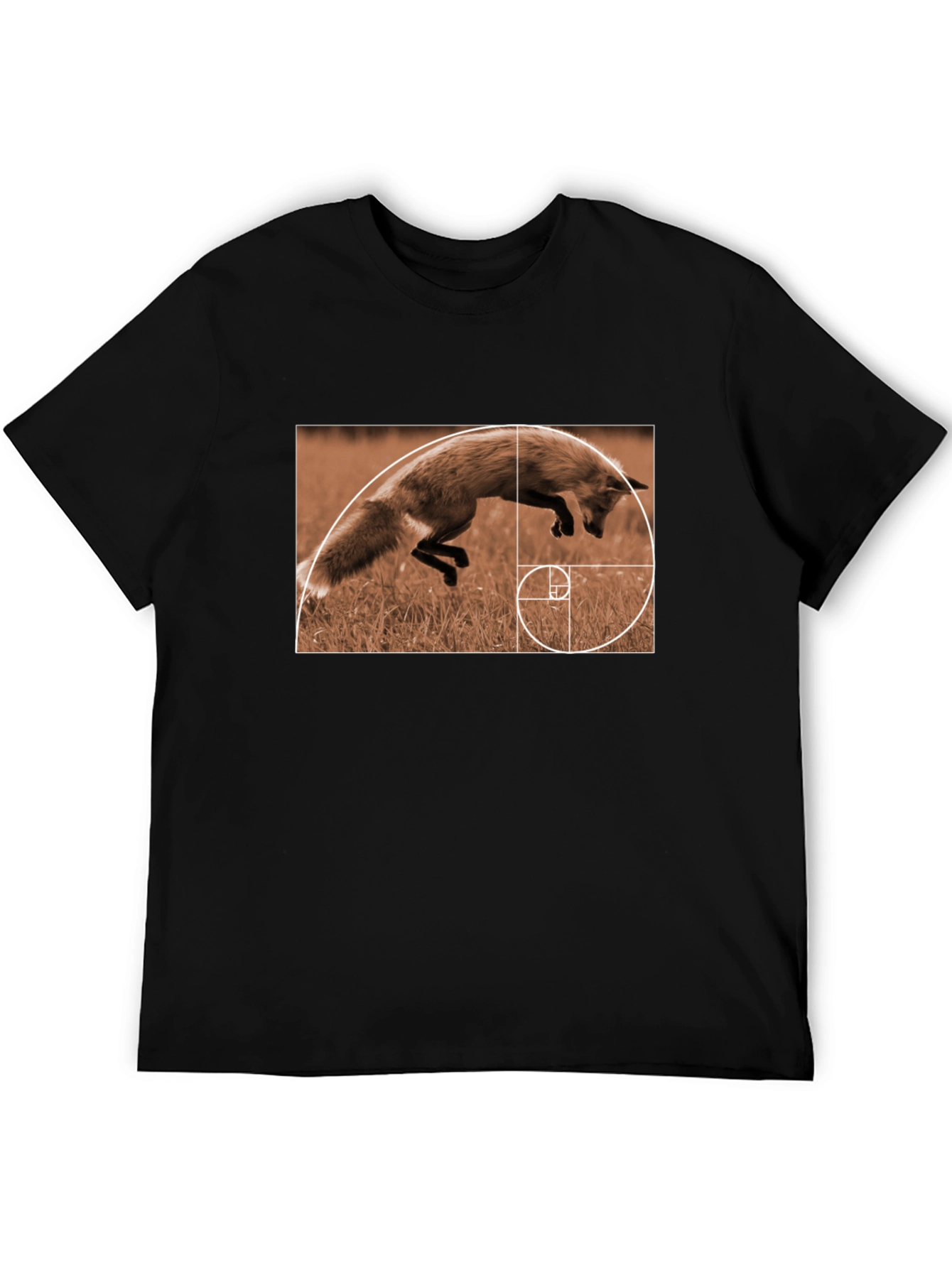 Fox Golden Ratio T-Shirt - Stylish Math Nature Tee