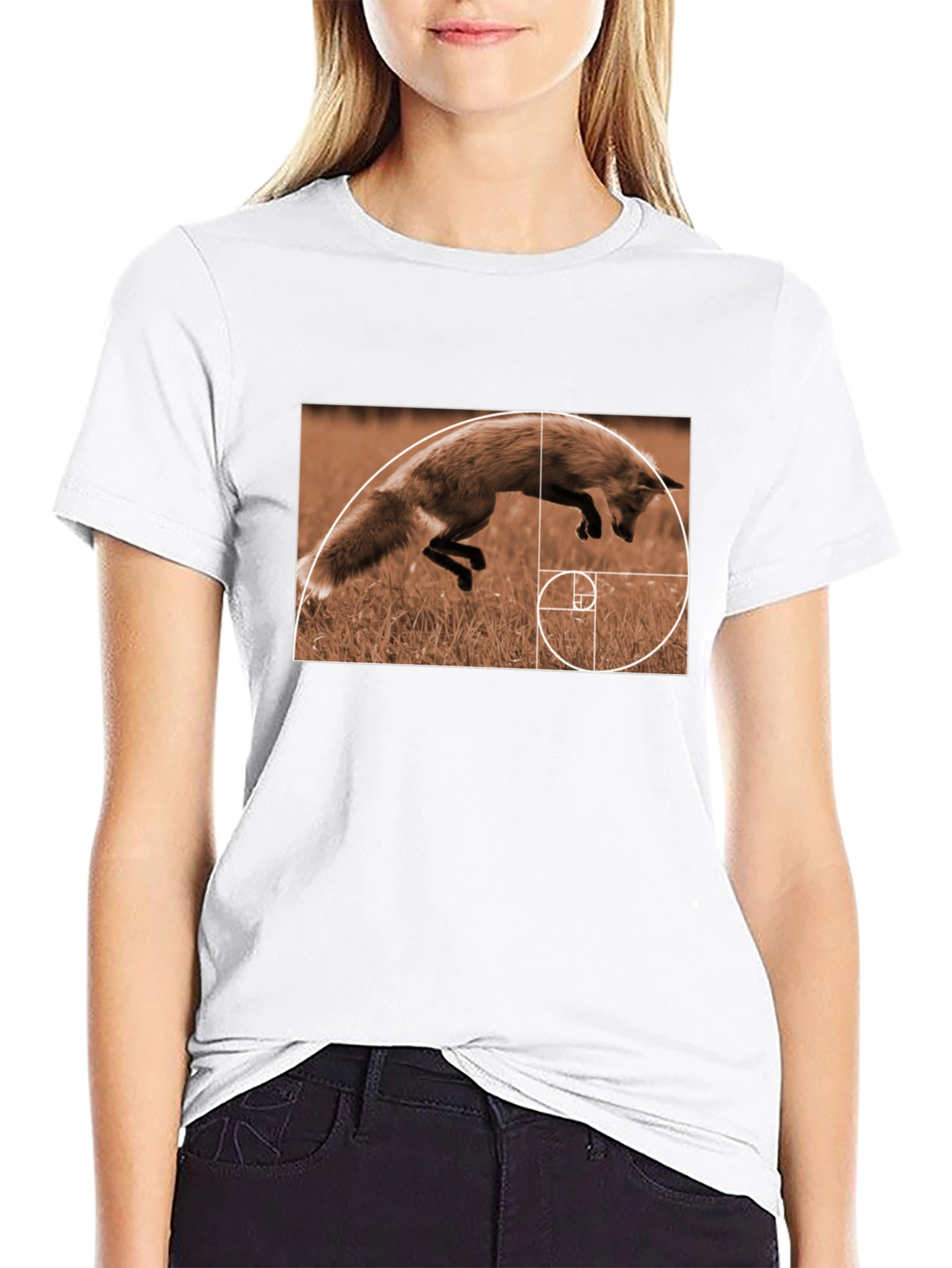 Fox Golden Ratio T-Shirt - Stylish Math Nature Tee