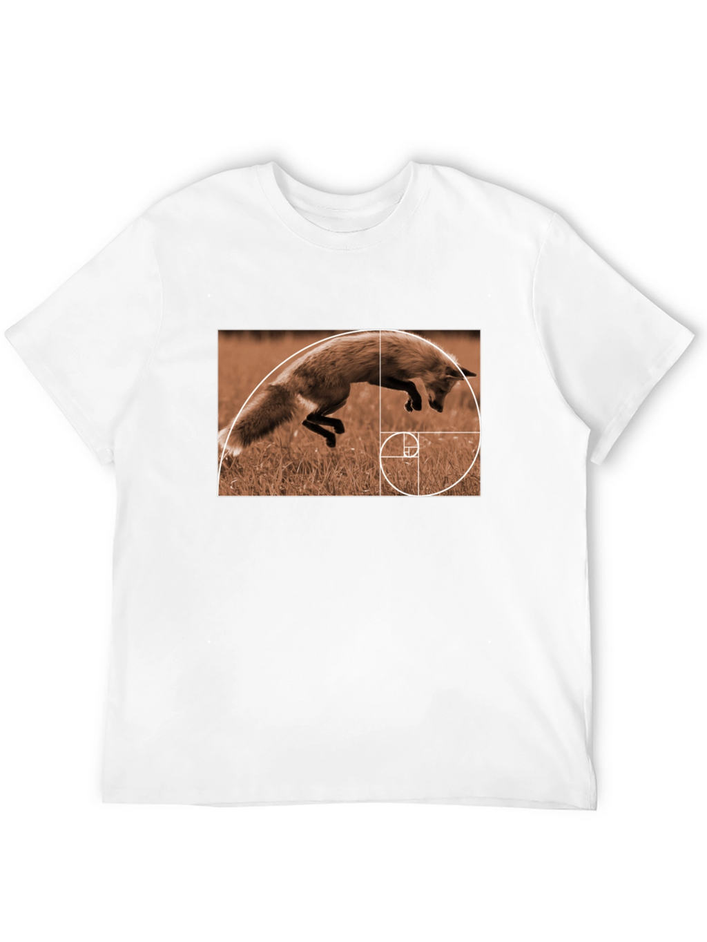 Fox Golden Ratio T-Shirt - Stylish Math Nature Tee