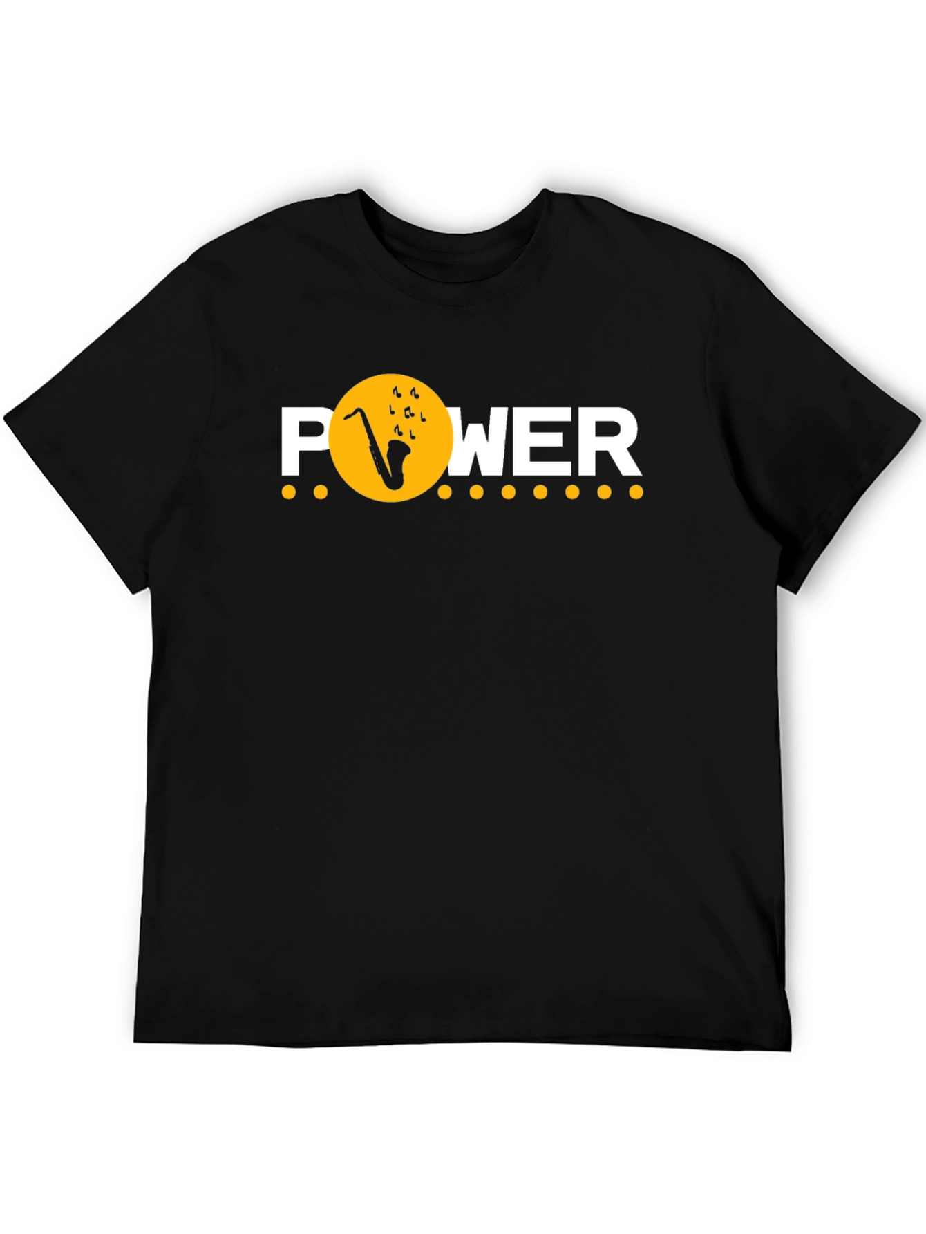 Jazz Power Graphic Tee - Saxophone Music T-Shirt