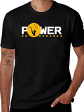 Jazz Power Graphic Tee - Saxophone Music T-Shirt