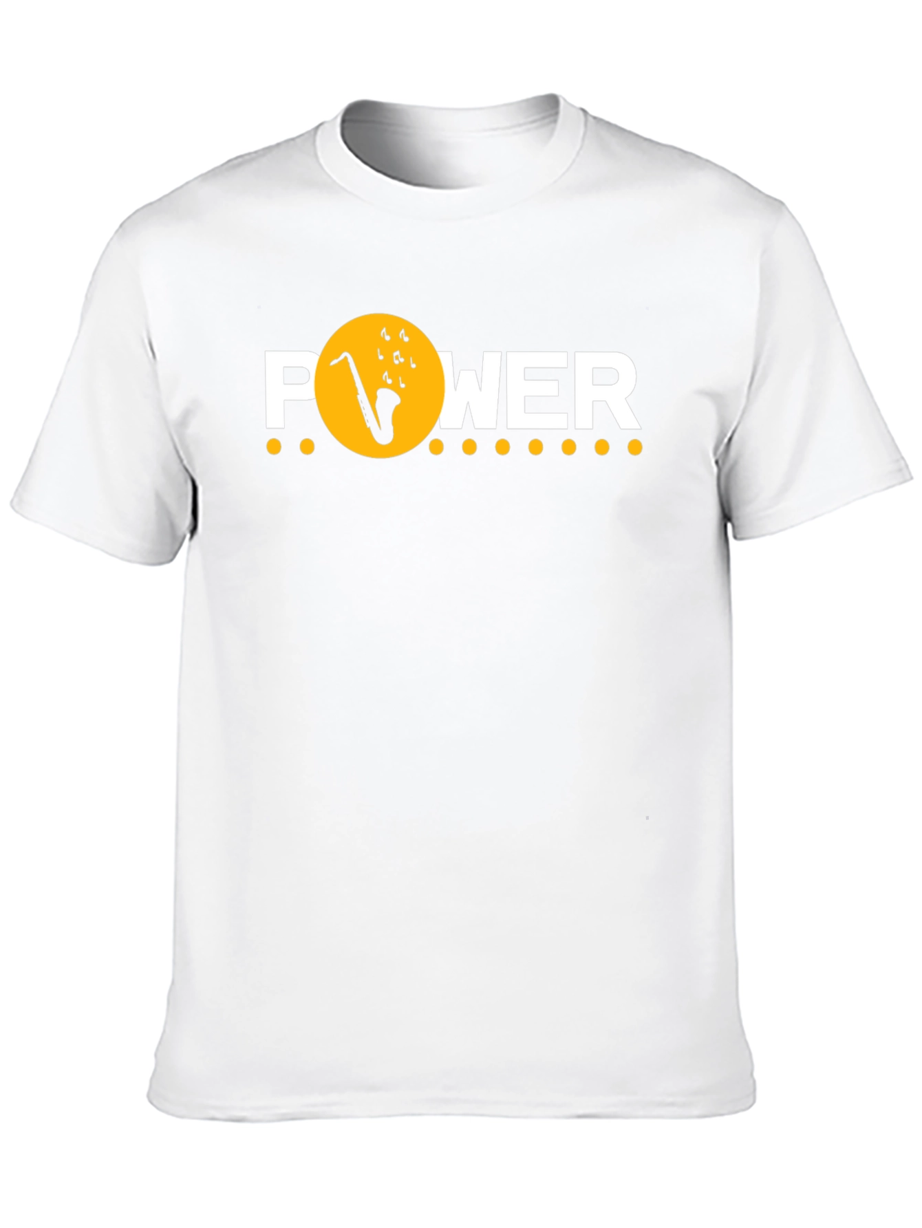 Jazz Power Graphic Tee - Saxophone Music T-Shirt