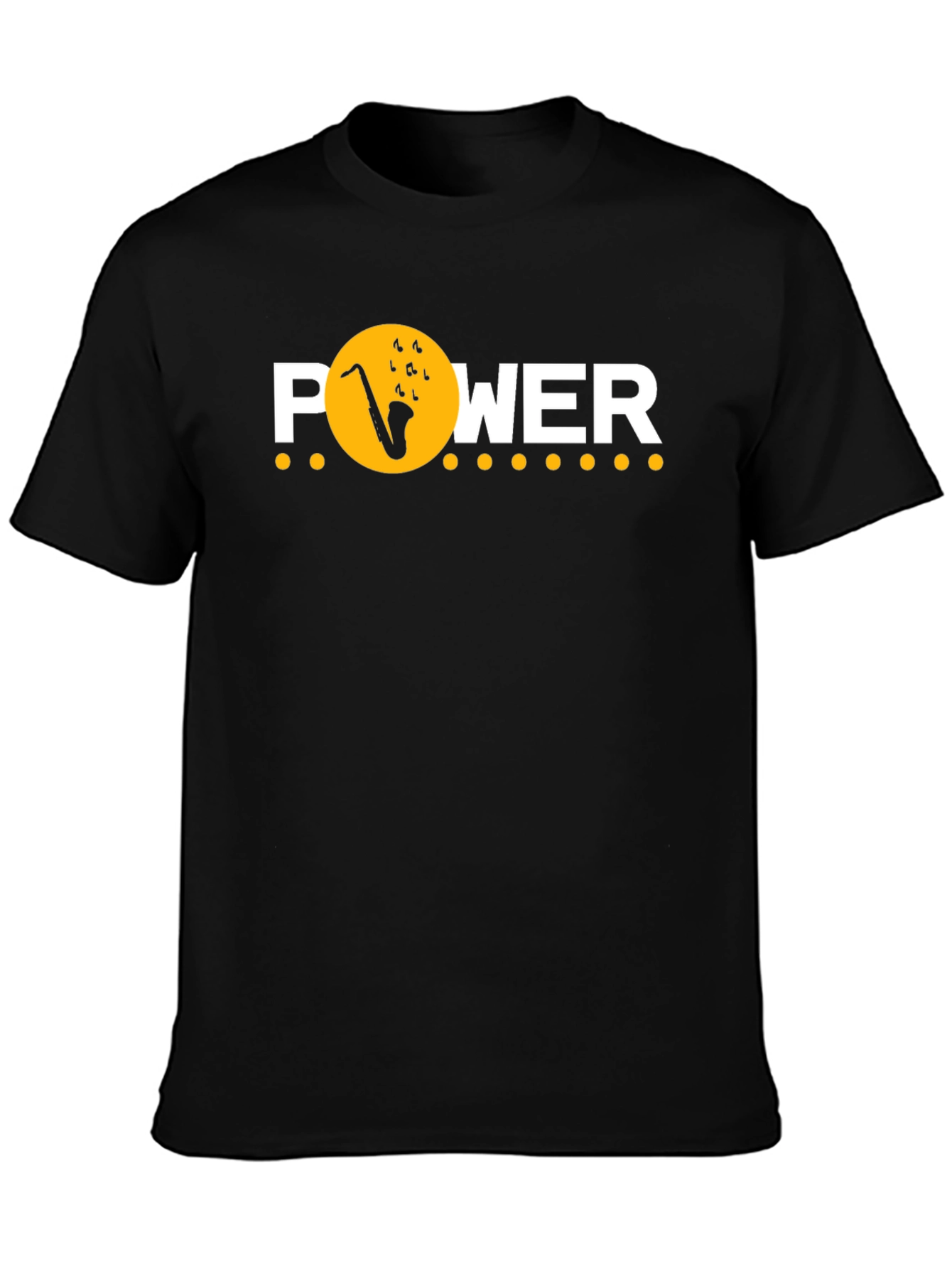 Jazz Power Graphic Tee - Saxophone Music T-Shirt
