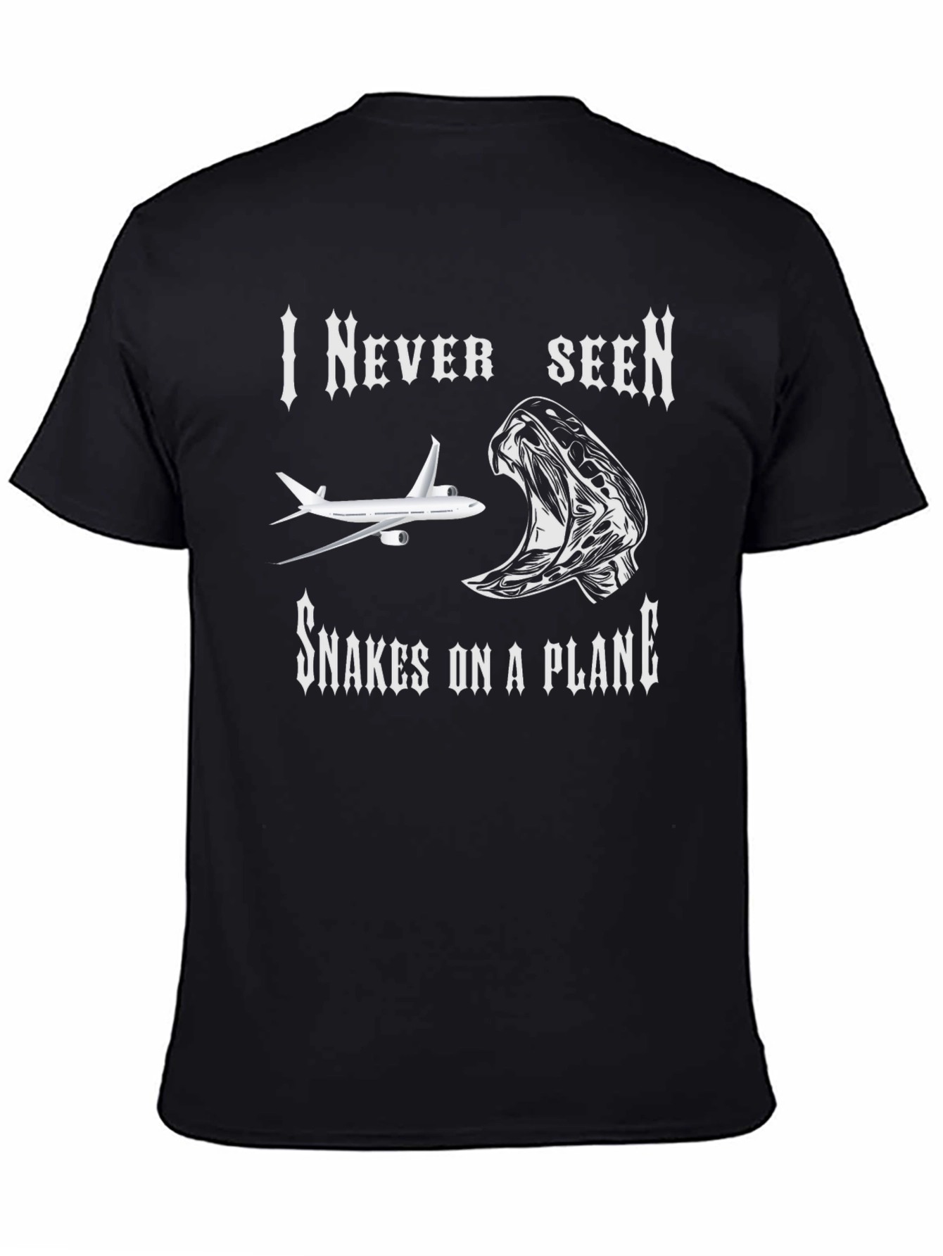 Snakes on a Plane Graphic T-Shirt - Novelty Tee