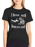 Snakes on a Plane Graphic T-Shirt - Novelty Tee
