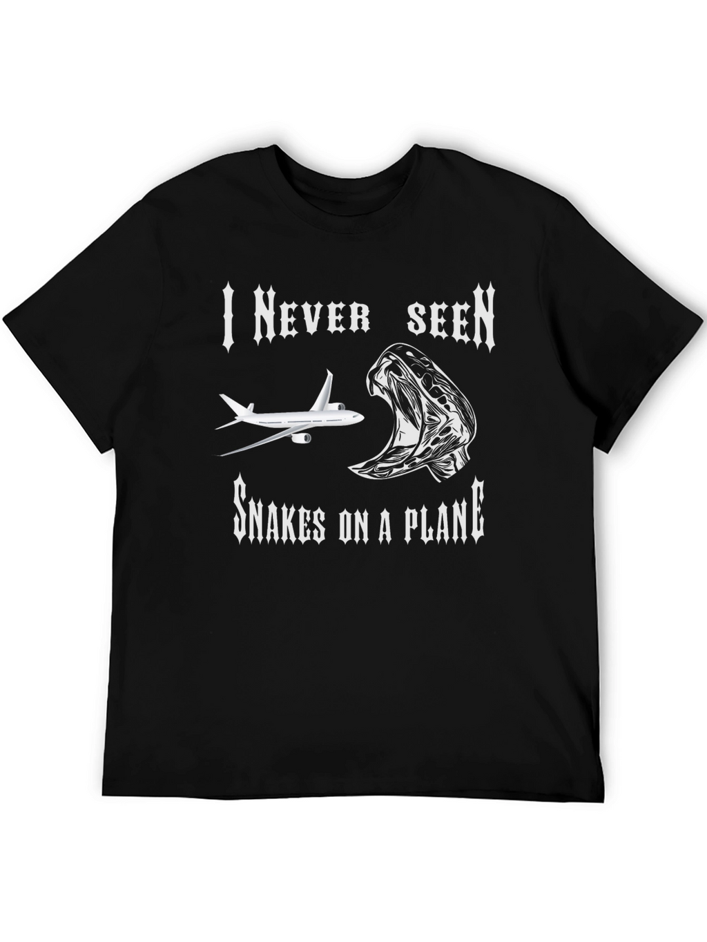 Snakes on a Plane Graphic T-Shirt - Novelty Tee