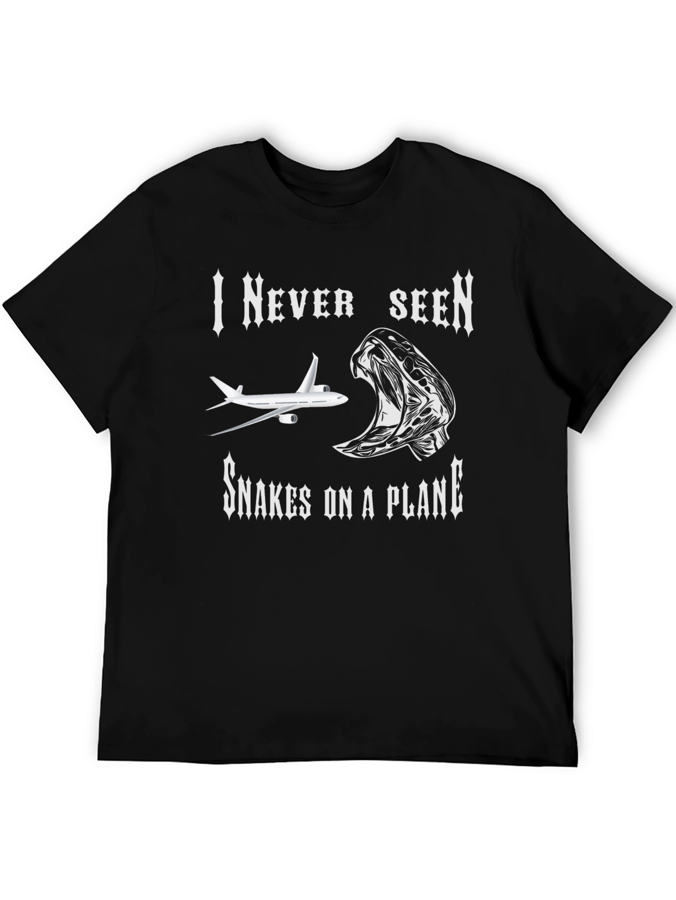Snakes on a Plane Graphic T-Shirt - Novelty Tee