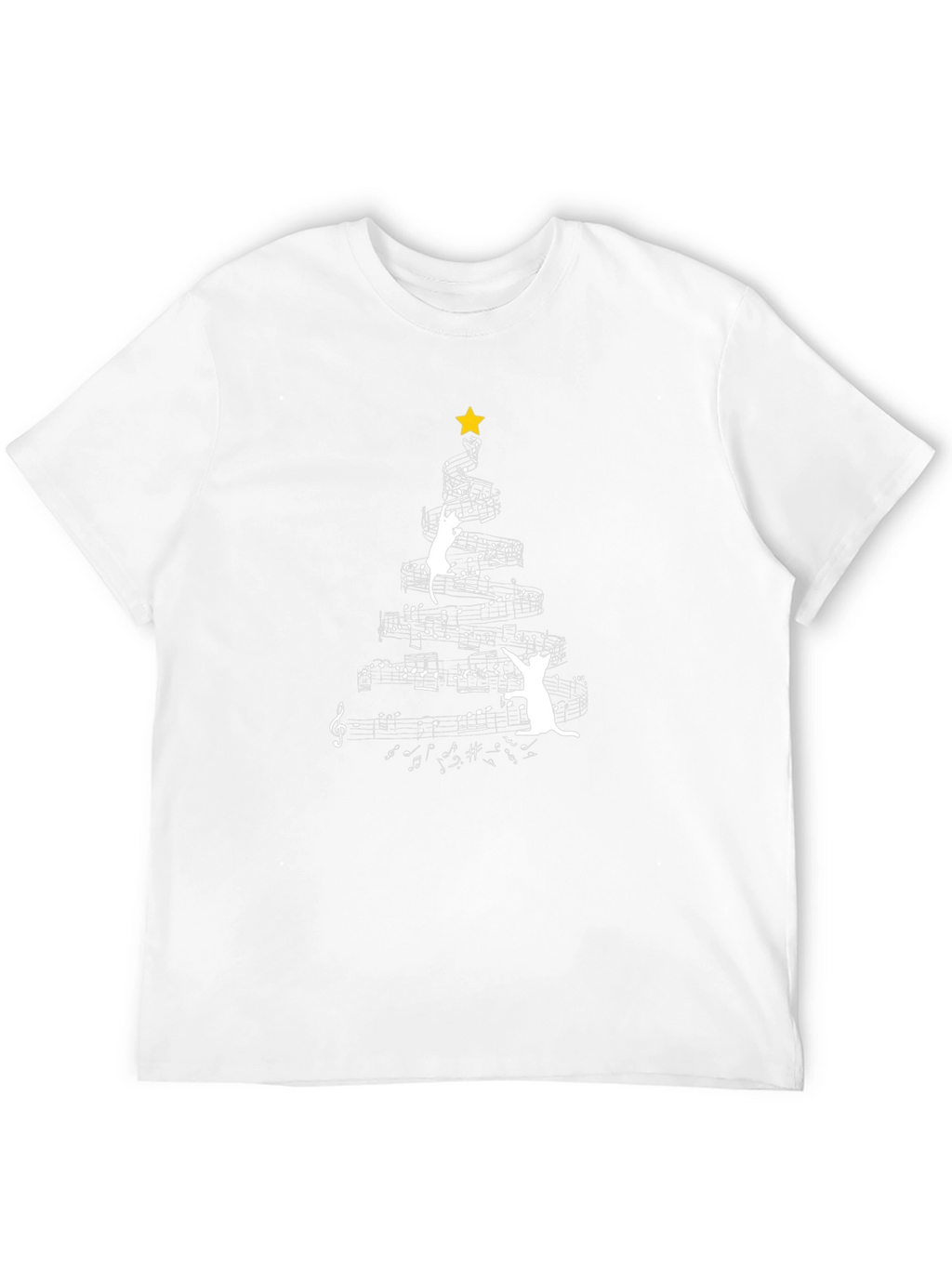 Musical Cats Christmas Tree T-Shirt