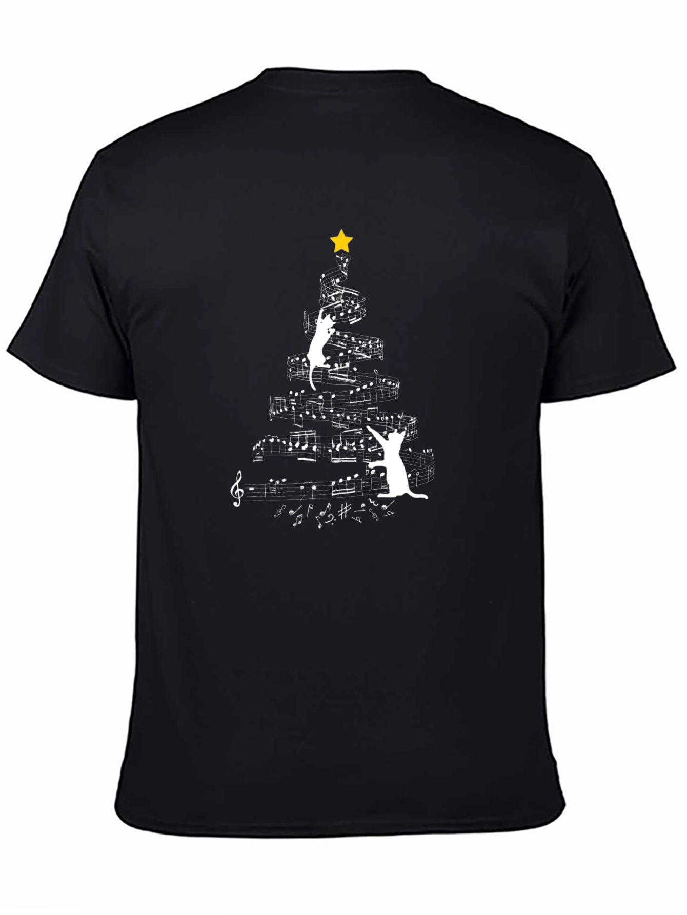 Musical Cats Christmas Tree T-Shirt