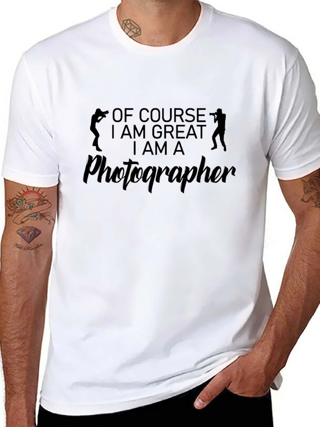 Photographer Graphic T-Shirt - Black
