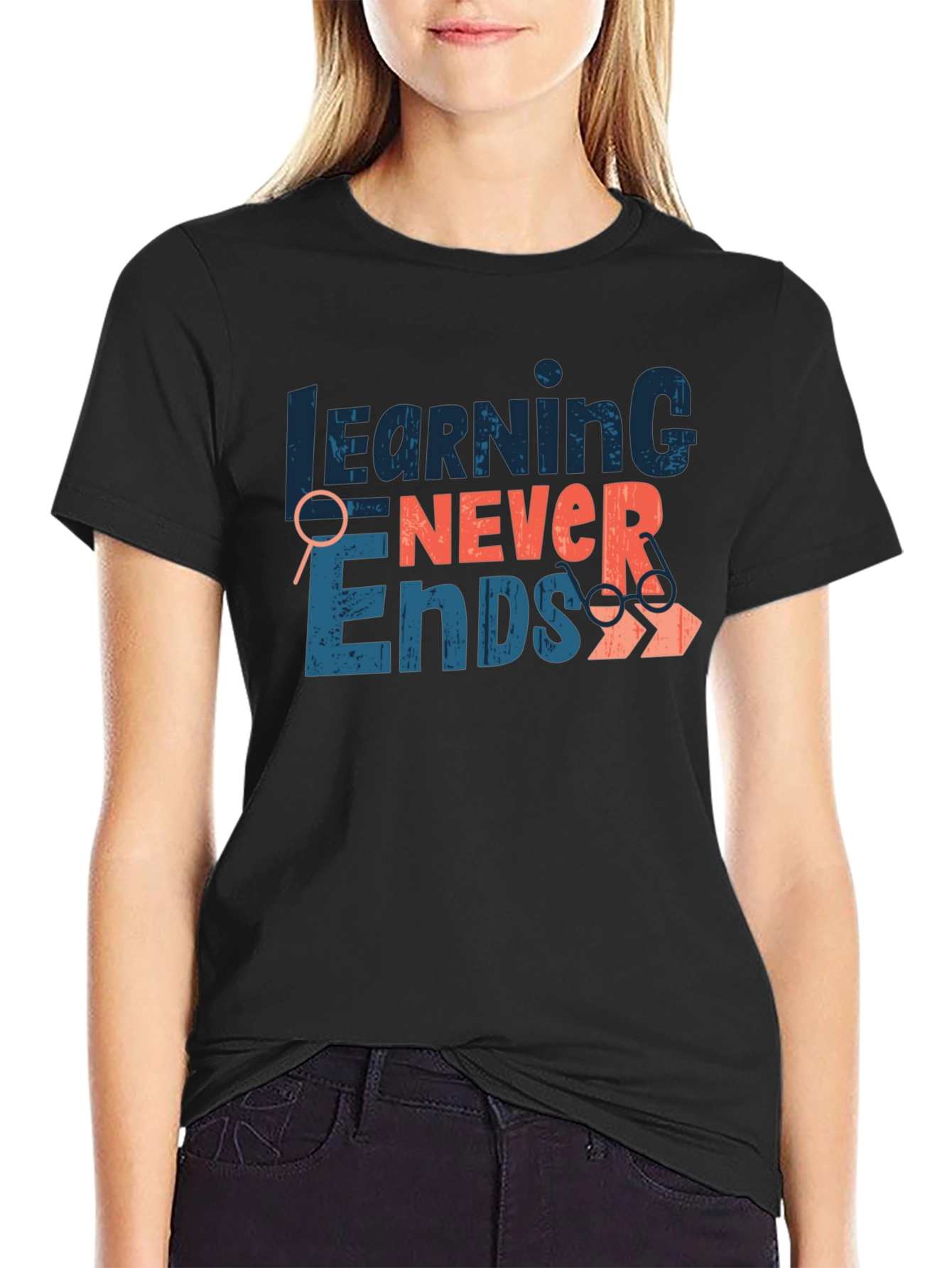 Learning Never Ends Graphic Tee