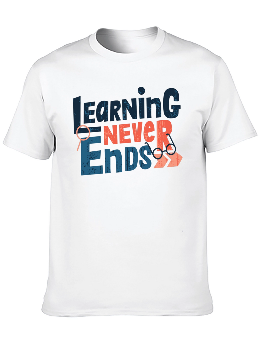 Learning Never Ends Graphic Tee