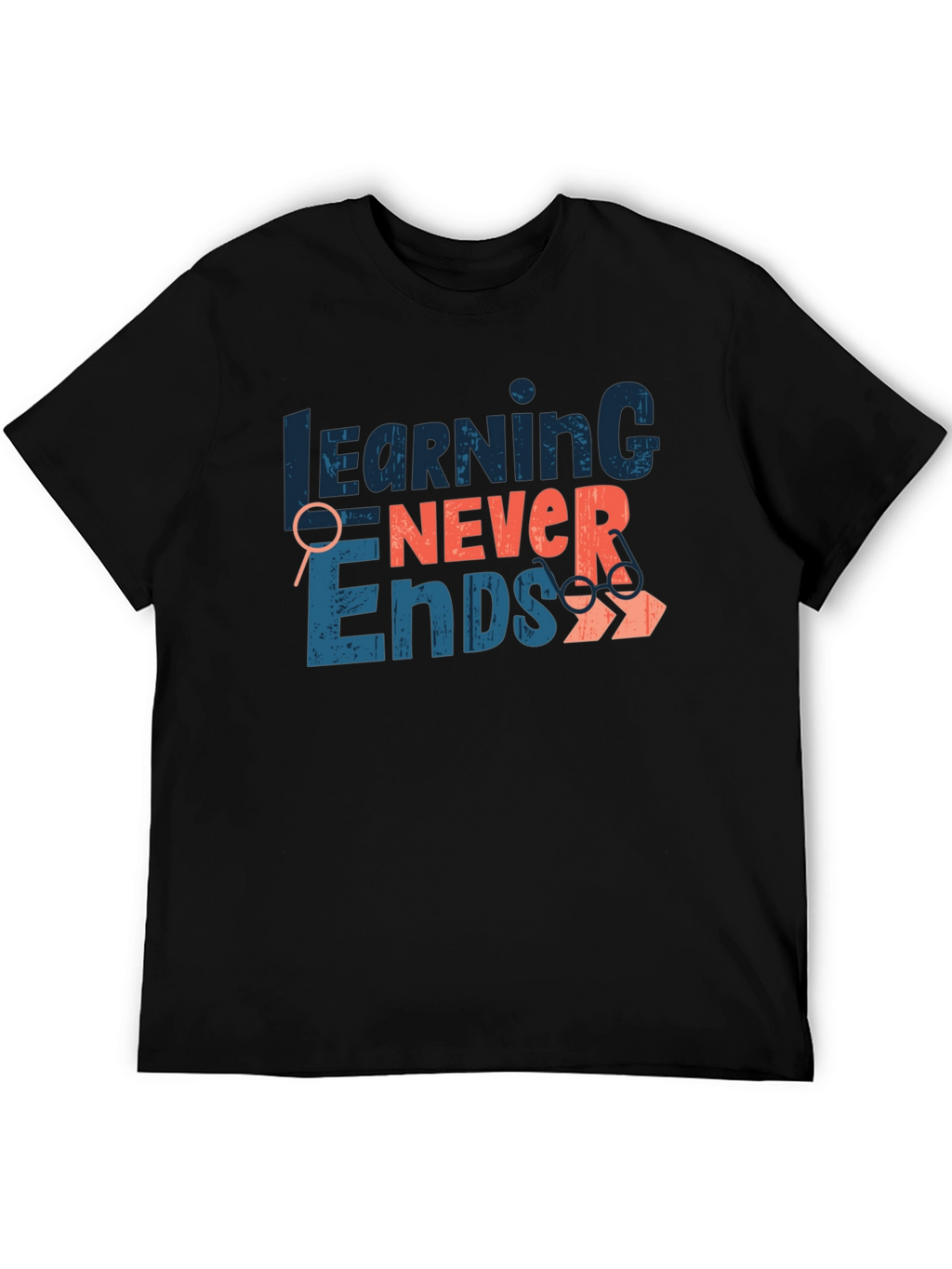 Learning Never Ends Graphic Tee