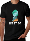 Let It Go Buddha Graphic Tee - Relaxed Fit