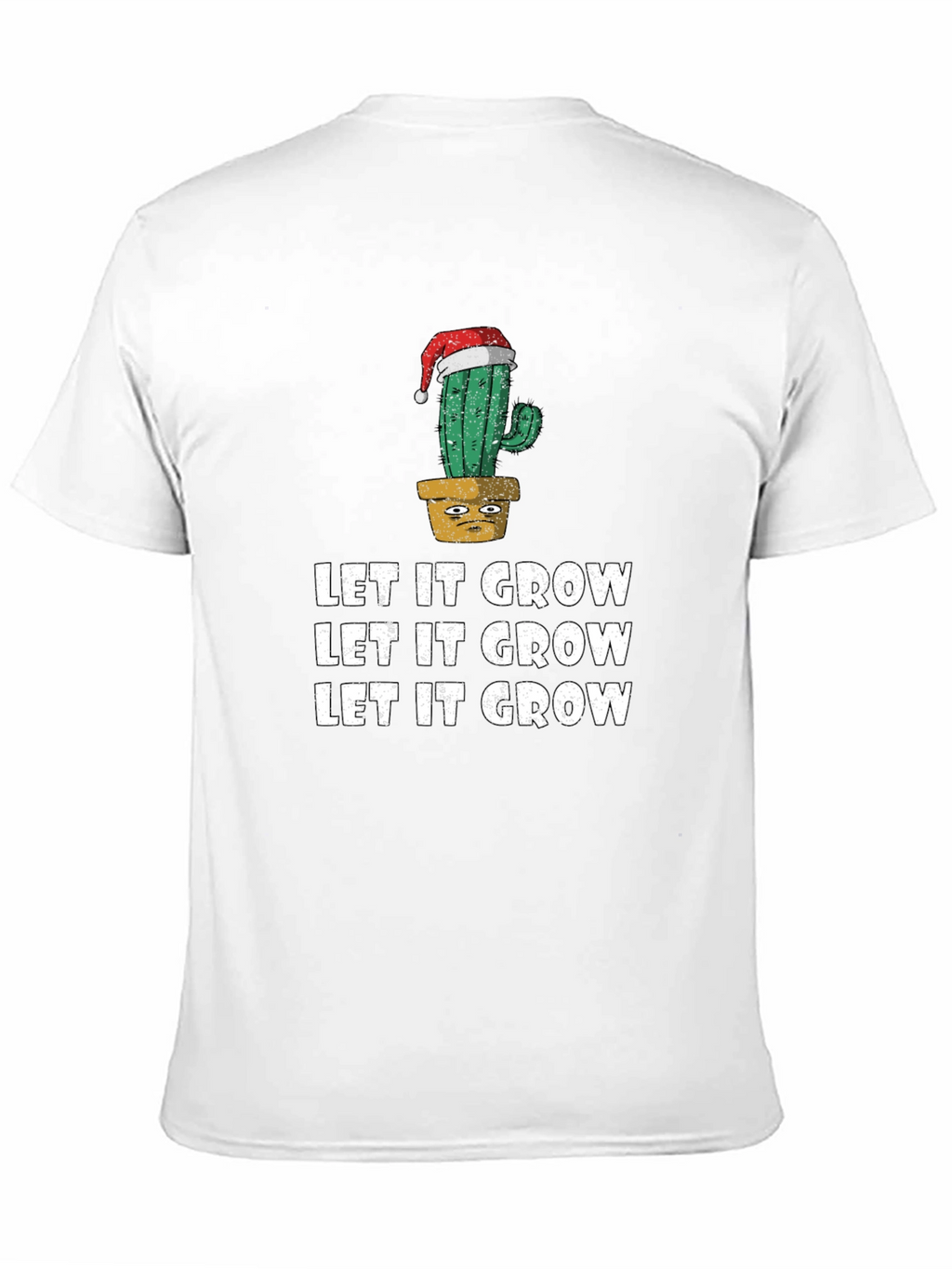 Let It Grow Cactus Christmas T-Shirt