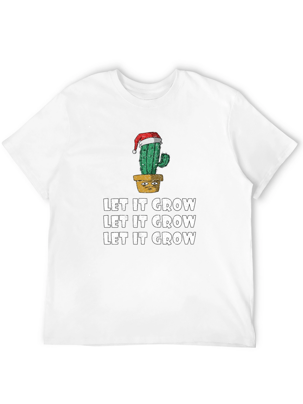 Let It Grow Cactus Christmas T-Shirt
