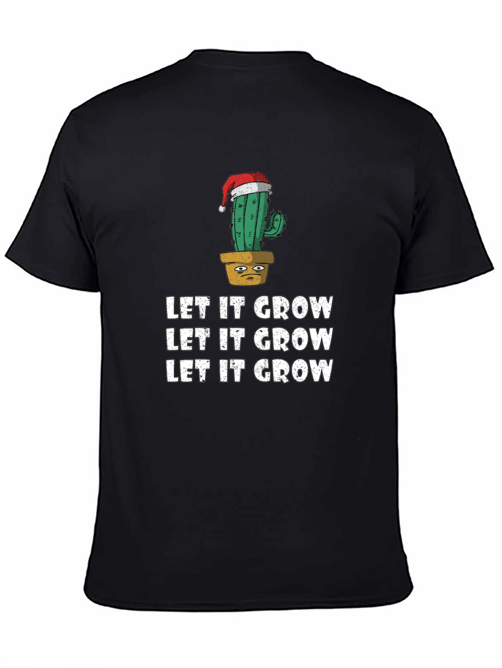 Let It Grow Cactus Christmas T-Shirt