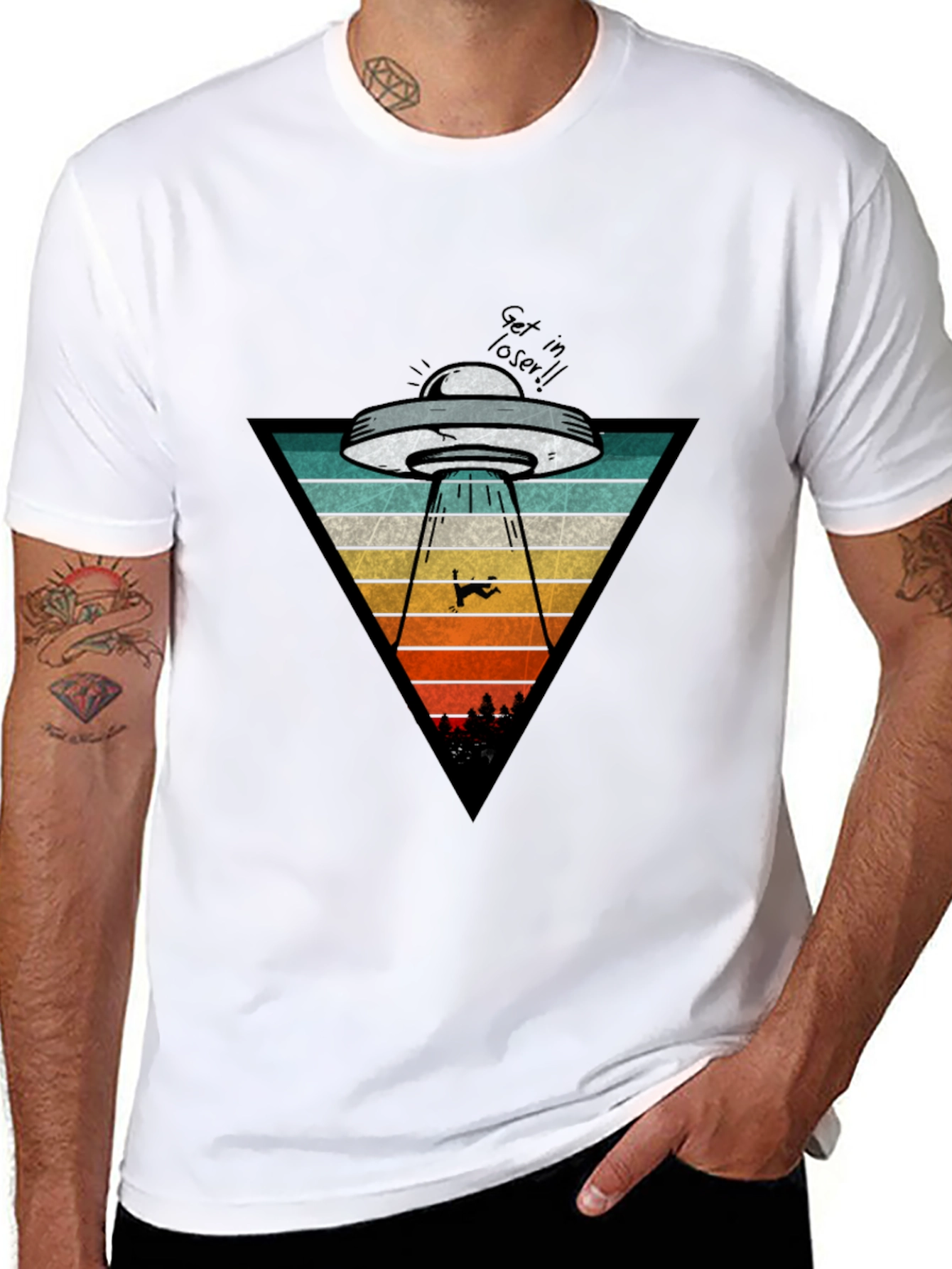 UFO Abduction T-Shirt: Get in Loser!