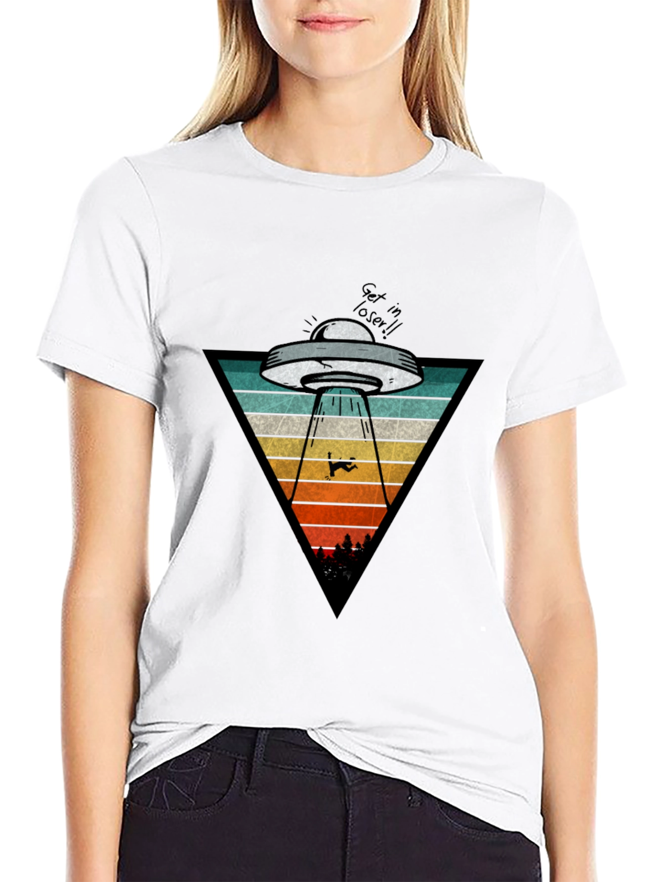 UFO Abduction T-Shirt: Get in Loser!
