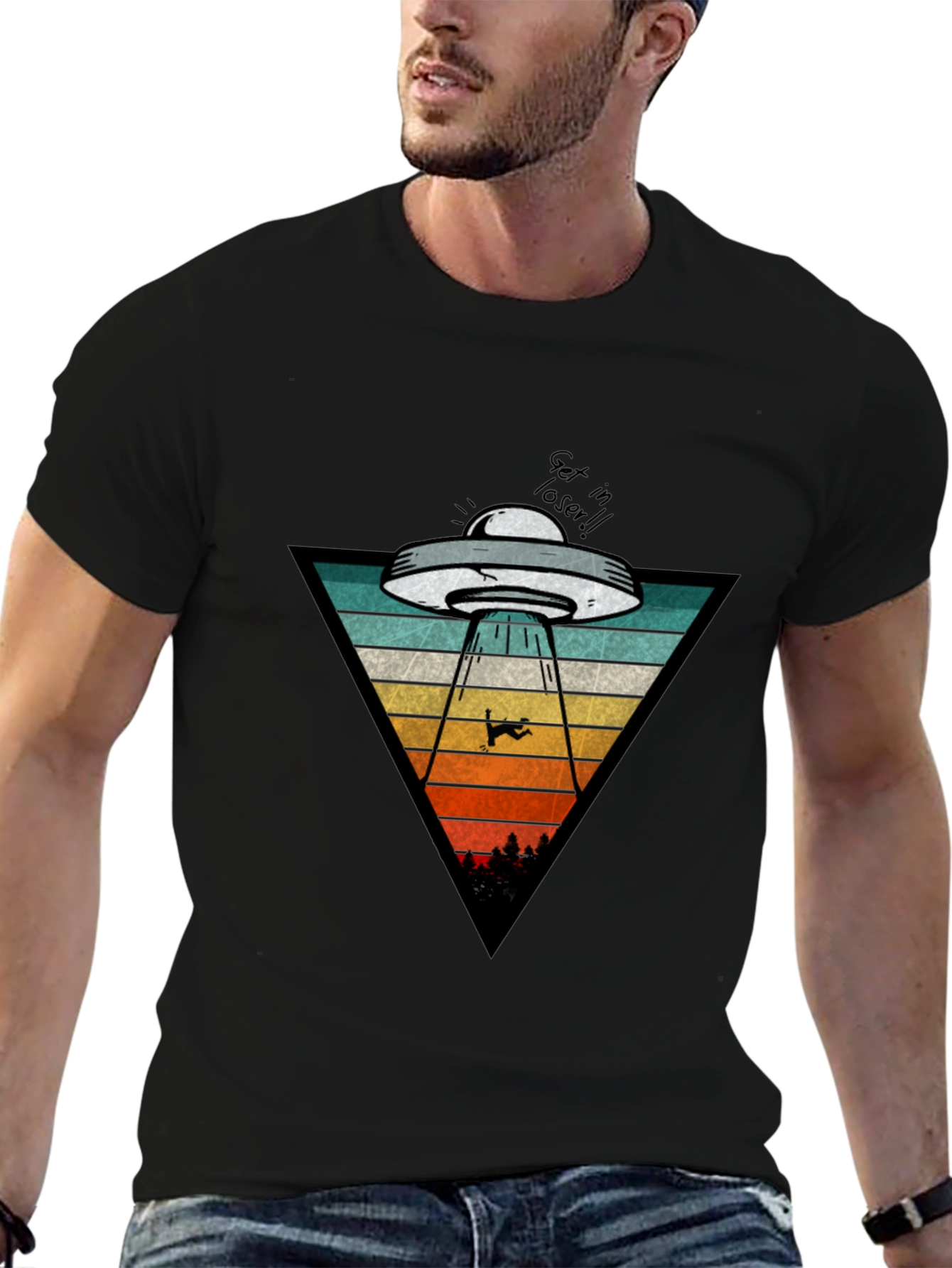 UFO Abduction T-Shirt: Get in Loser!