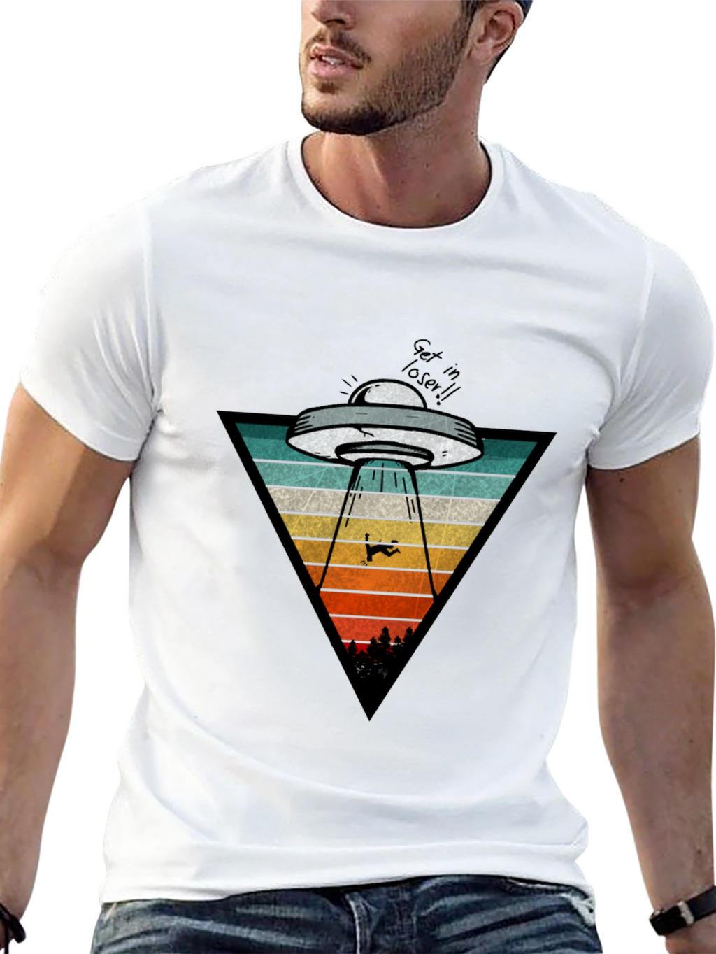 UFO Abduction T-Shirt: Get in Loser!