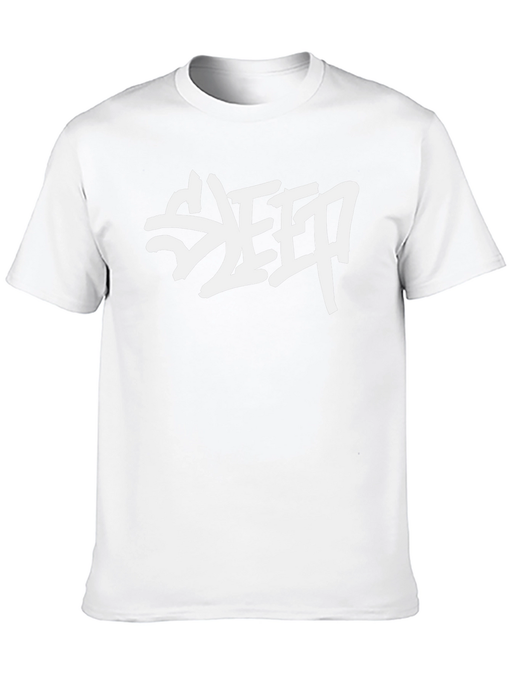 SLEEP Graphic Print Black Cotton T-Shirt