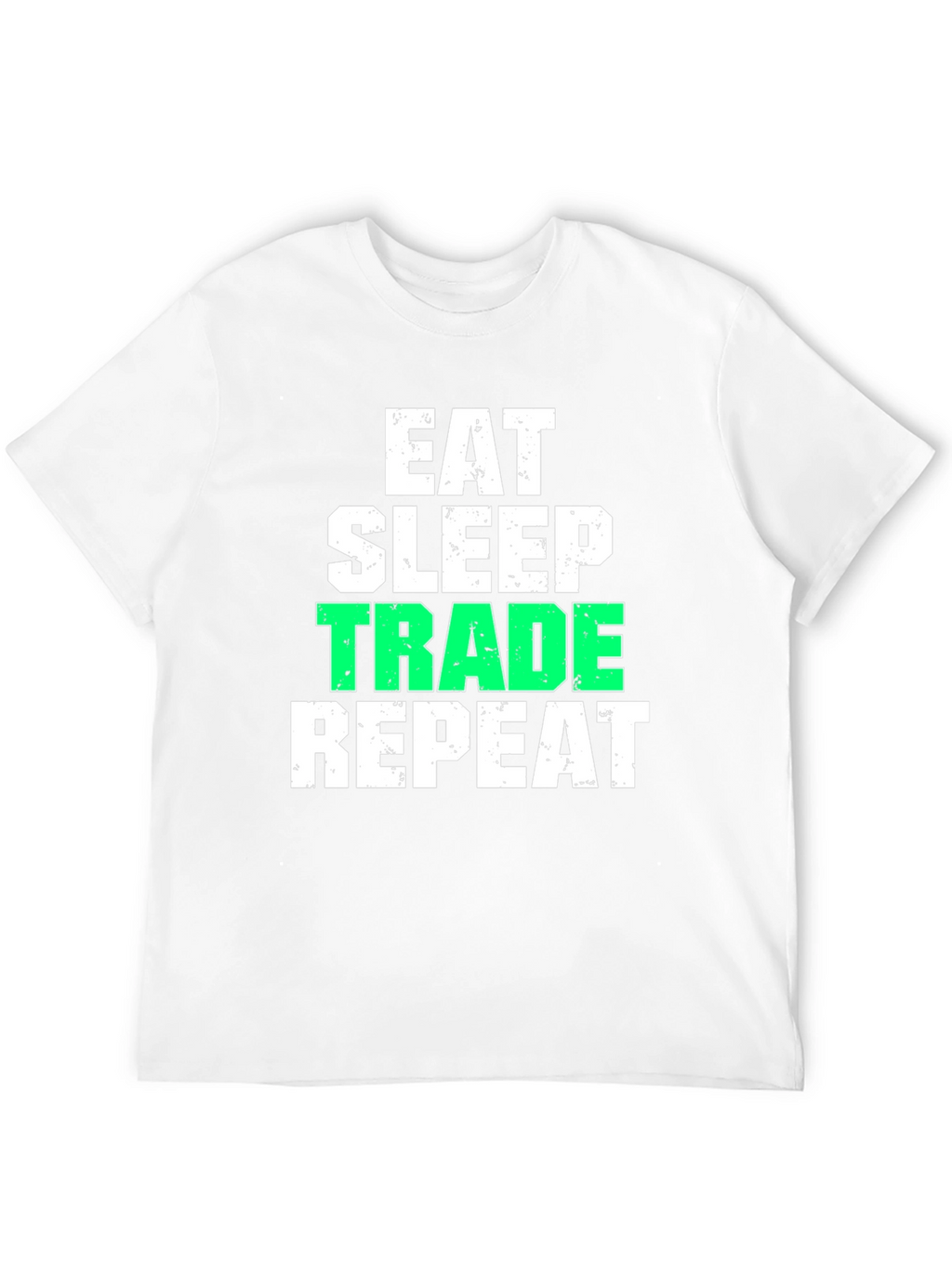 Eat Sleep Trade Repeat Black Graphic T-Shirt