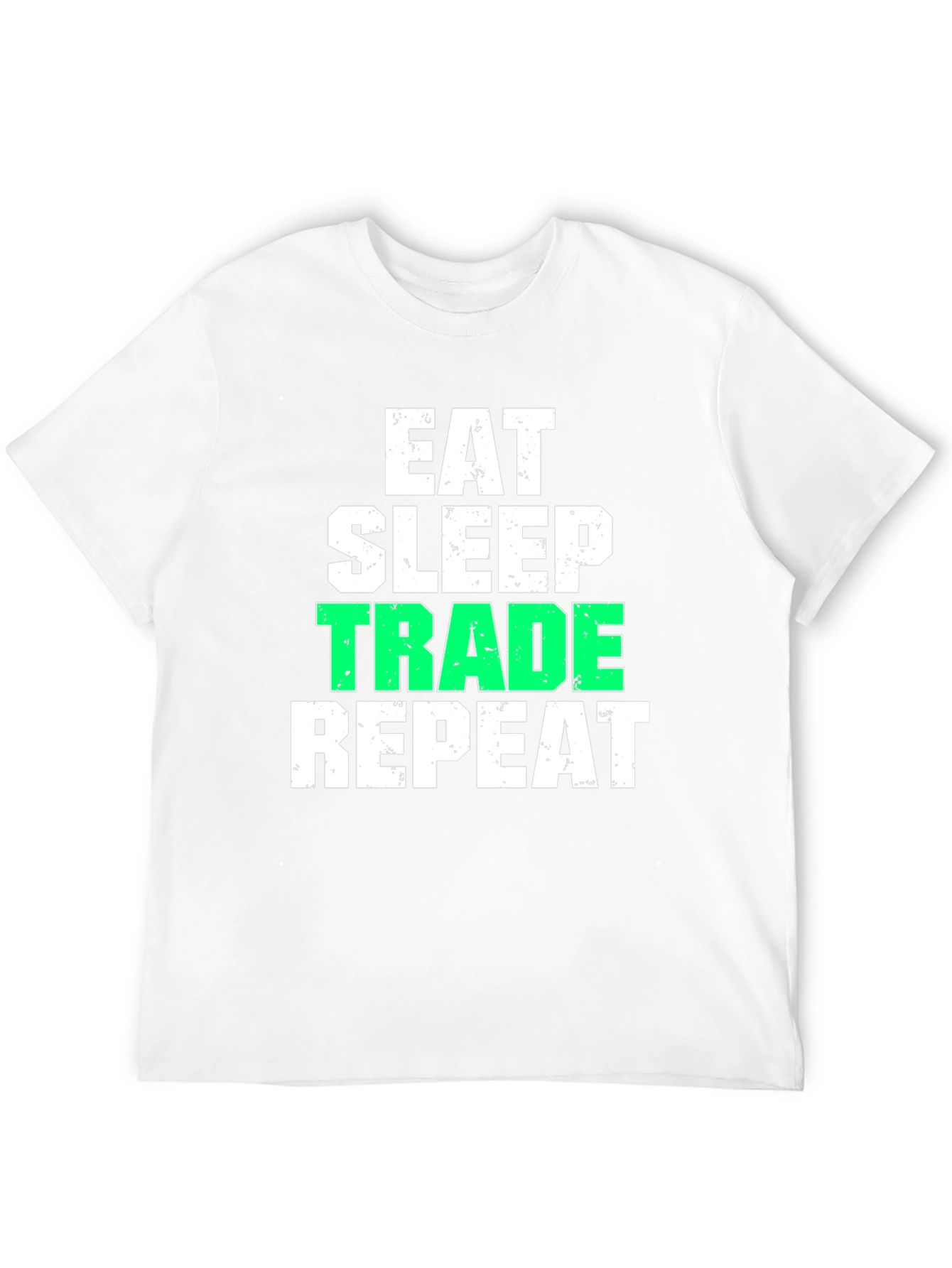 Eat Sleep Trade Repeat Black Graphic T-Shirt