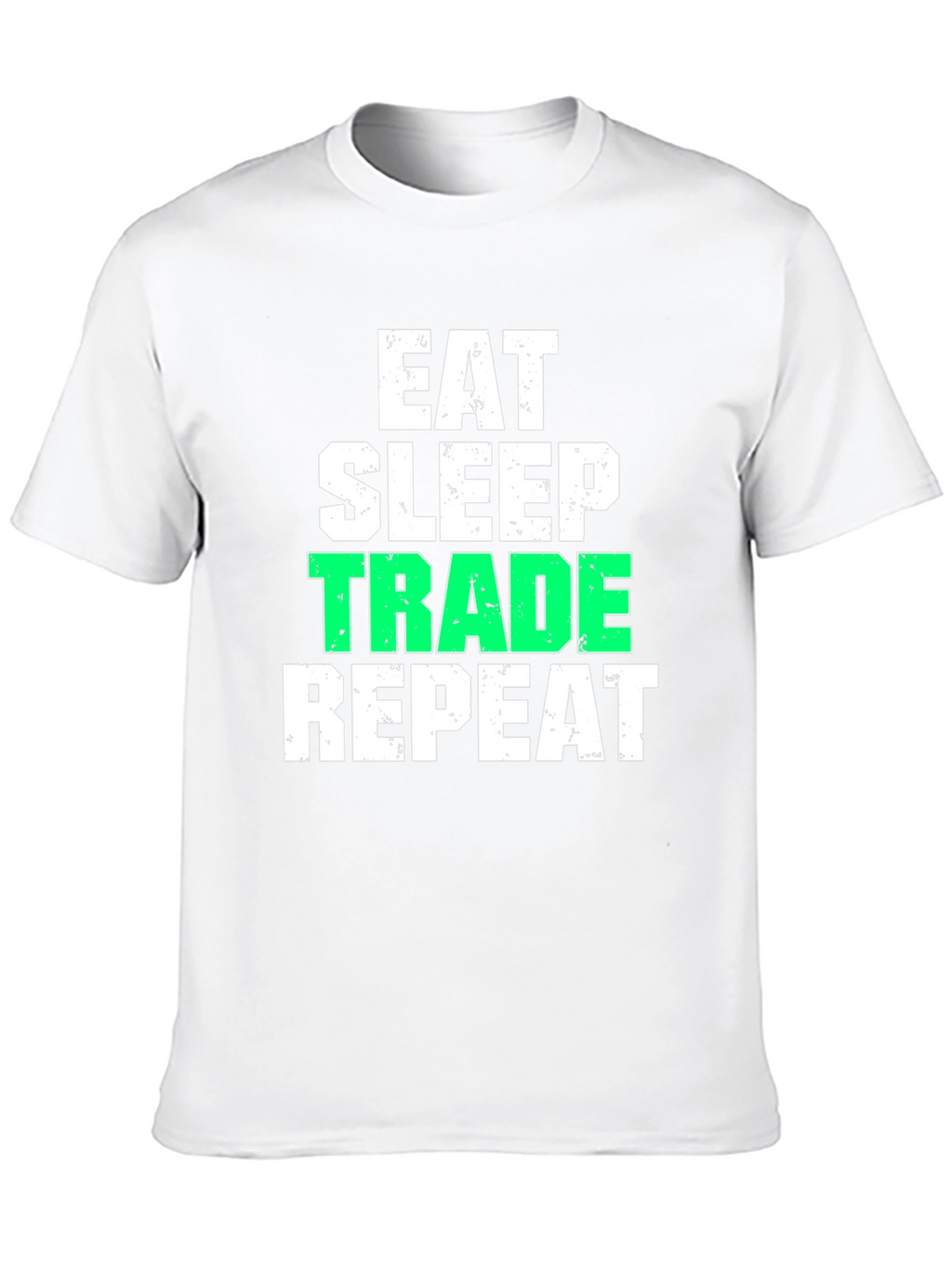 Eat Sleep Trade Repeat Black Graphic T-Shirt
