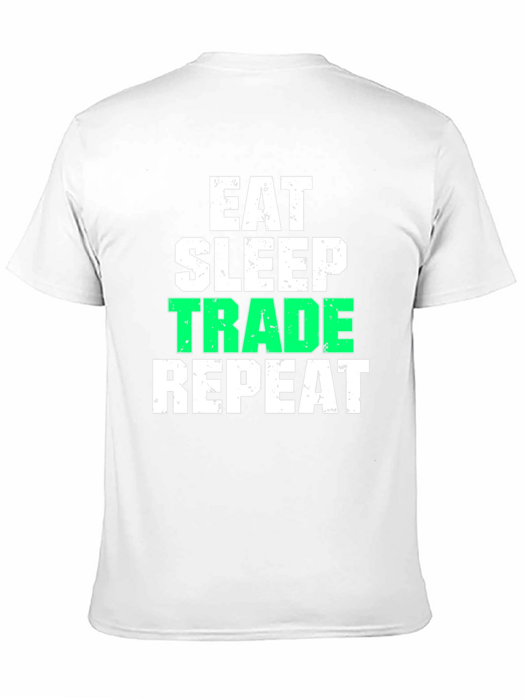 Eat Sleep Trade Repeat Black Graphic T-Shirt