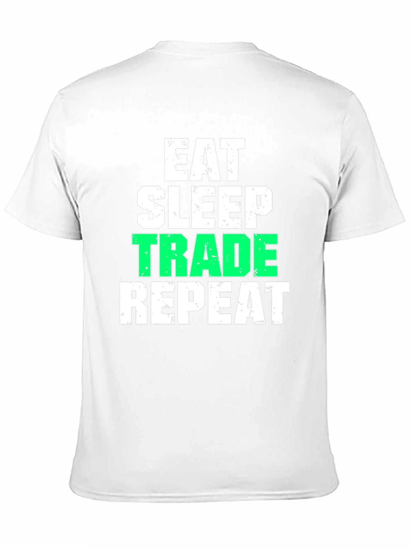 Eat Sleep Trade Repeat Black Graphic T-Shirt